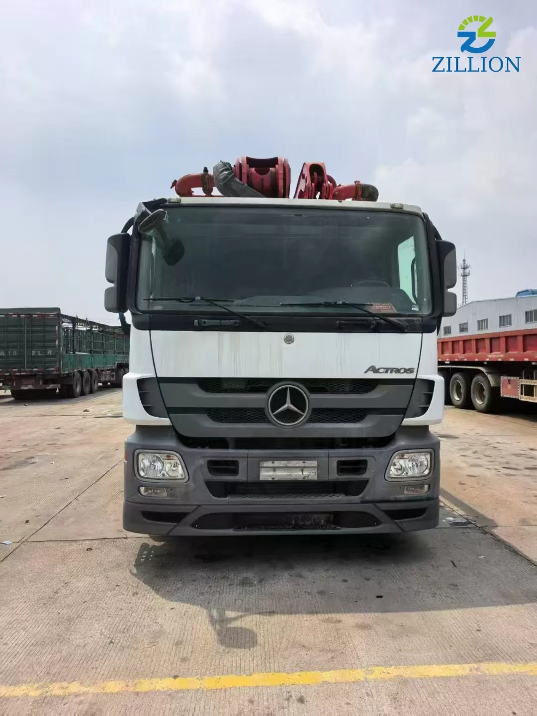 High Quality 2020 Sany Boom Pump 49m Truck- mounted Concrete Pump Car on Mercedes-Benz Chassis