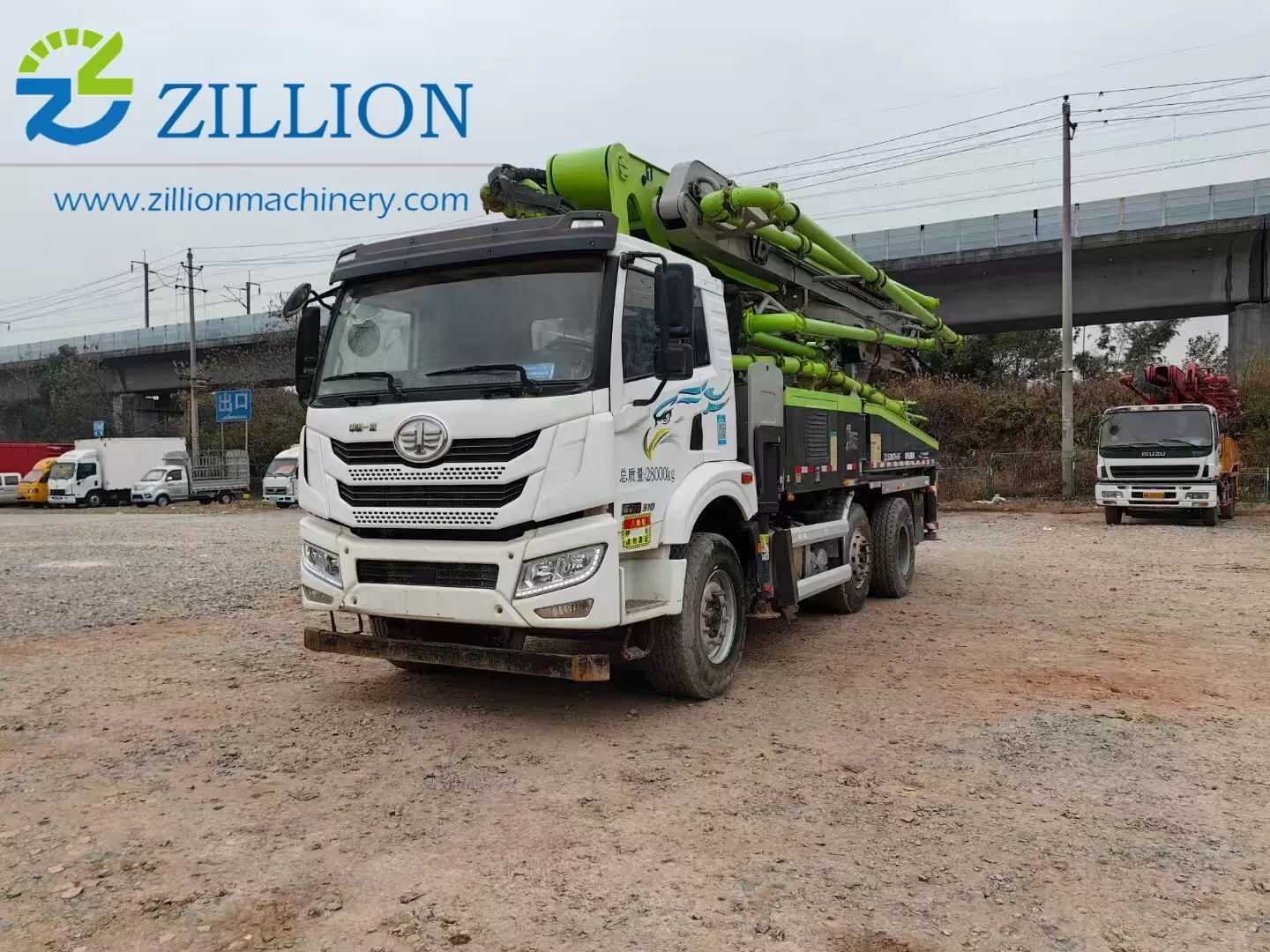 2021 Zoomlion Boom Pump 43m Truck- mounted Concrete Pump Car on FAW Chassis