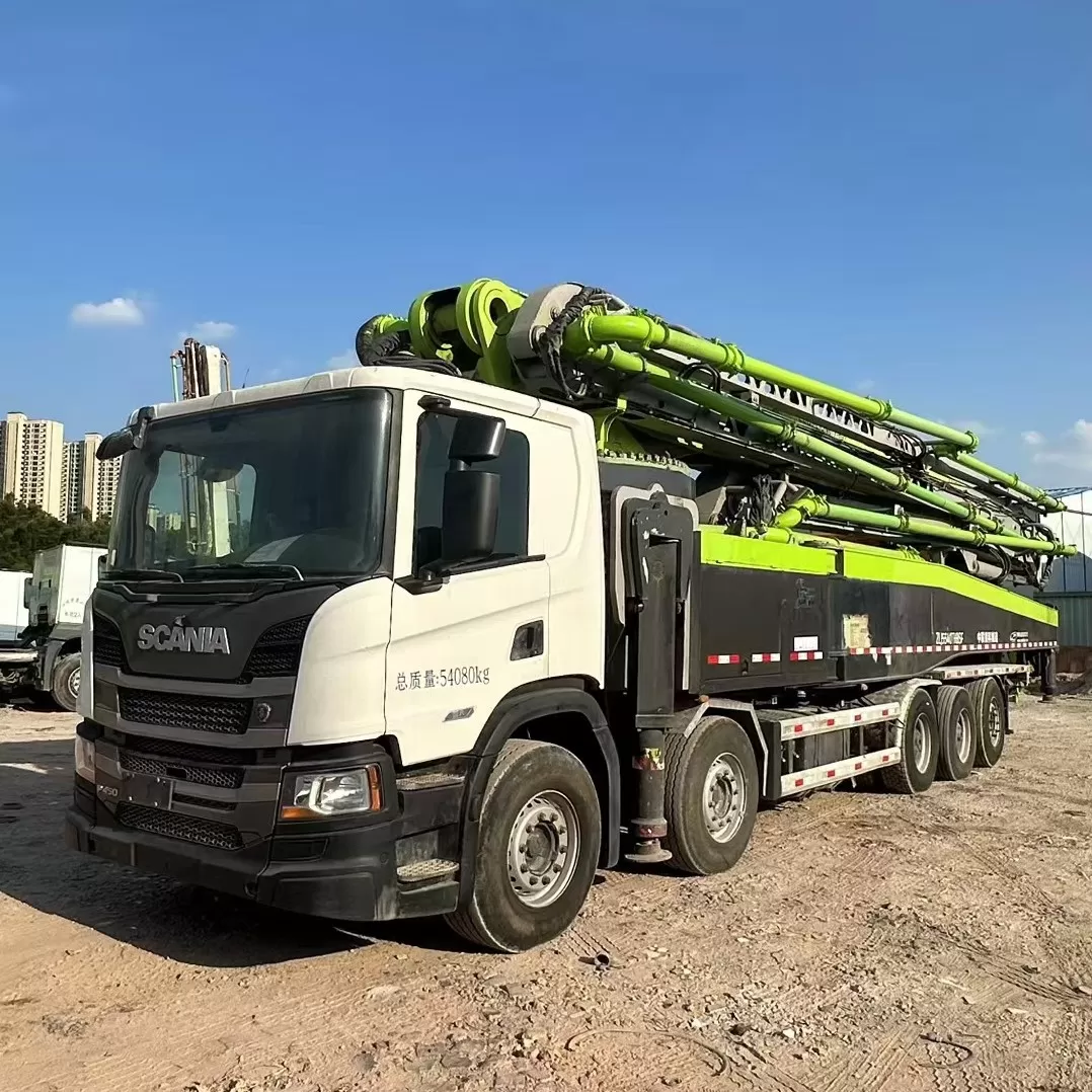 Quality 2021 ZOOMLION Boom Pump Truck- mounted Concrete Pump Car 67m on Scania Chassis