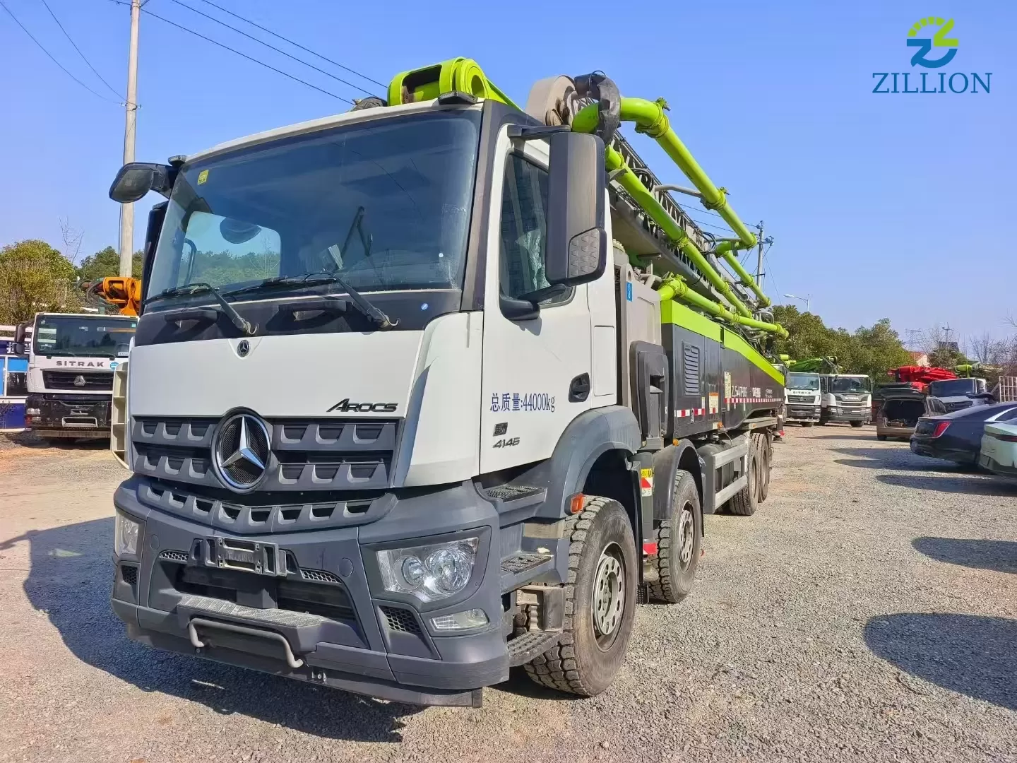 High Quality 2022 ZOOMLION Boom Pump 62m Truck- mounted Concrete Pump Car on BENZ Chassis