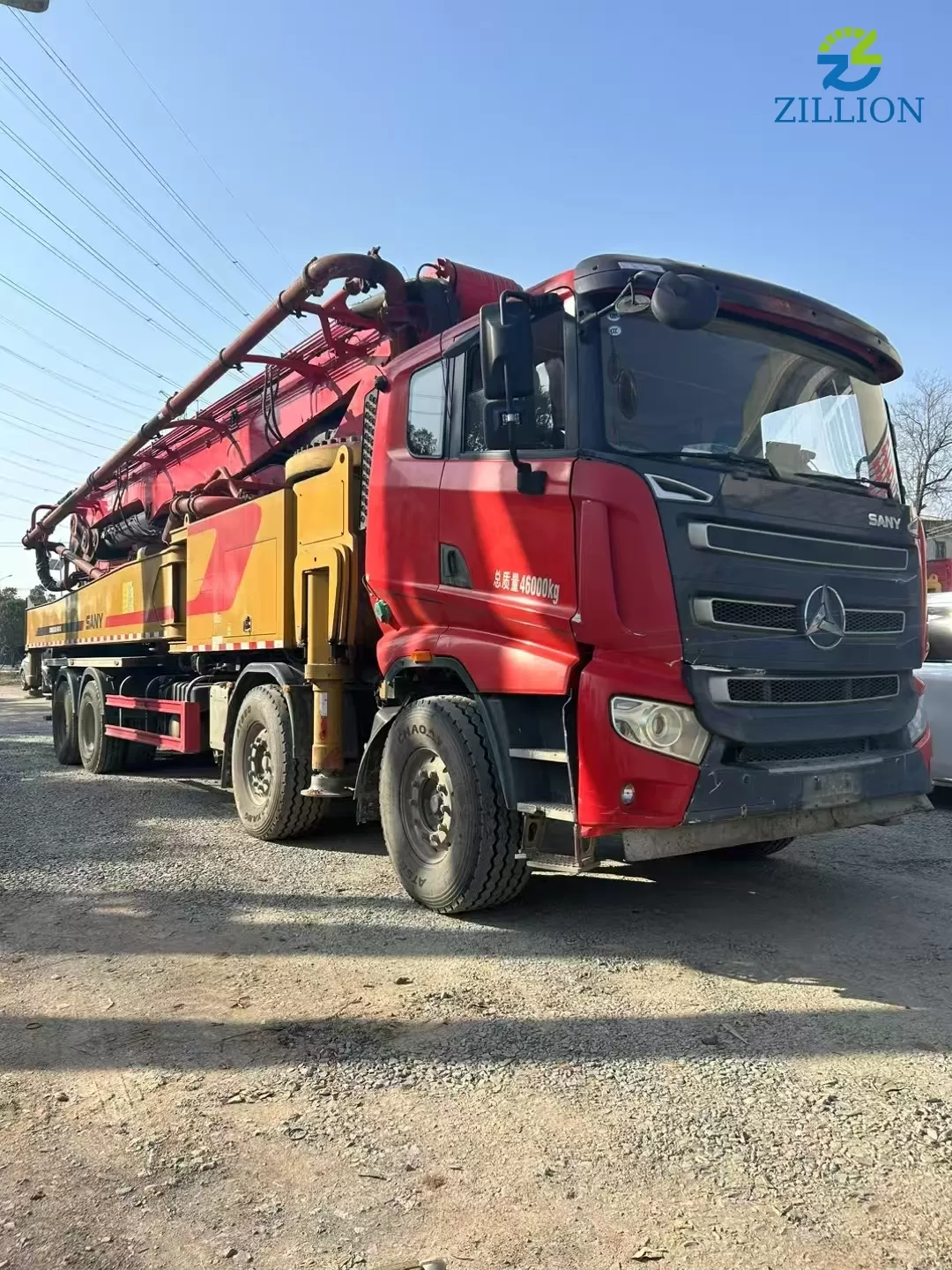 High Quality 2021 SANY Boom Pump 60m Truck- mounted Concrete Pump Car on SANY Chassis