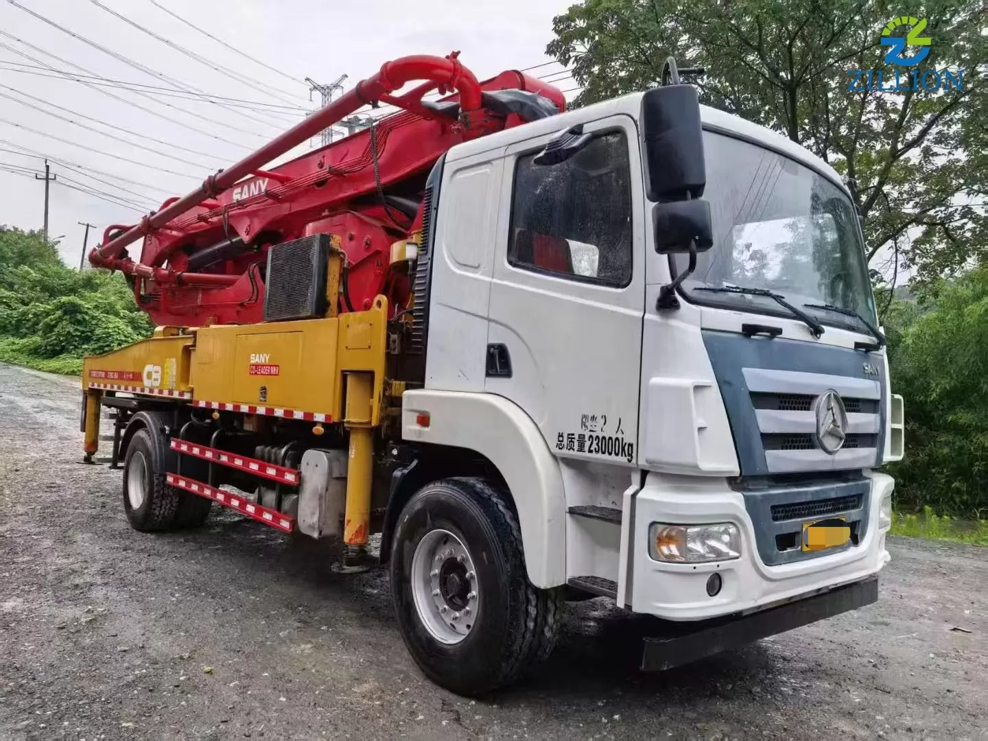 High Quality 2020 Sany Boom Pump 37m Truck- mounted Concrete Pump Car on Sany Chassis