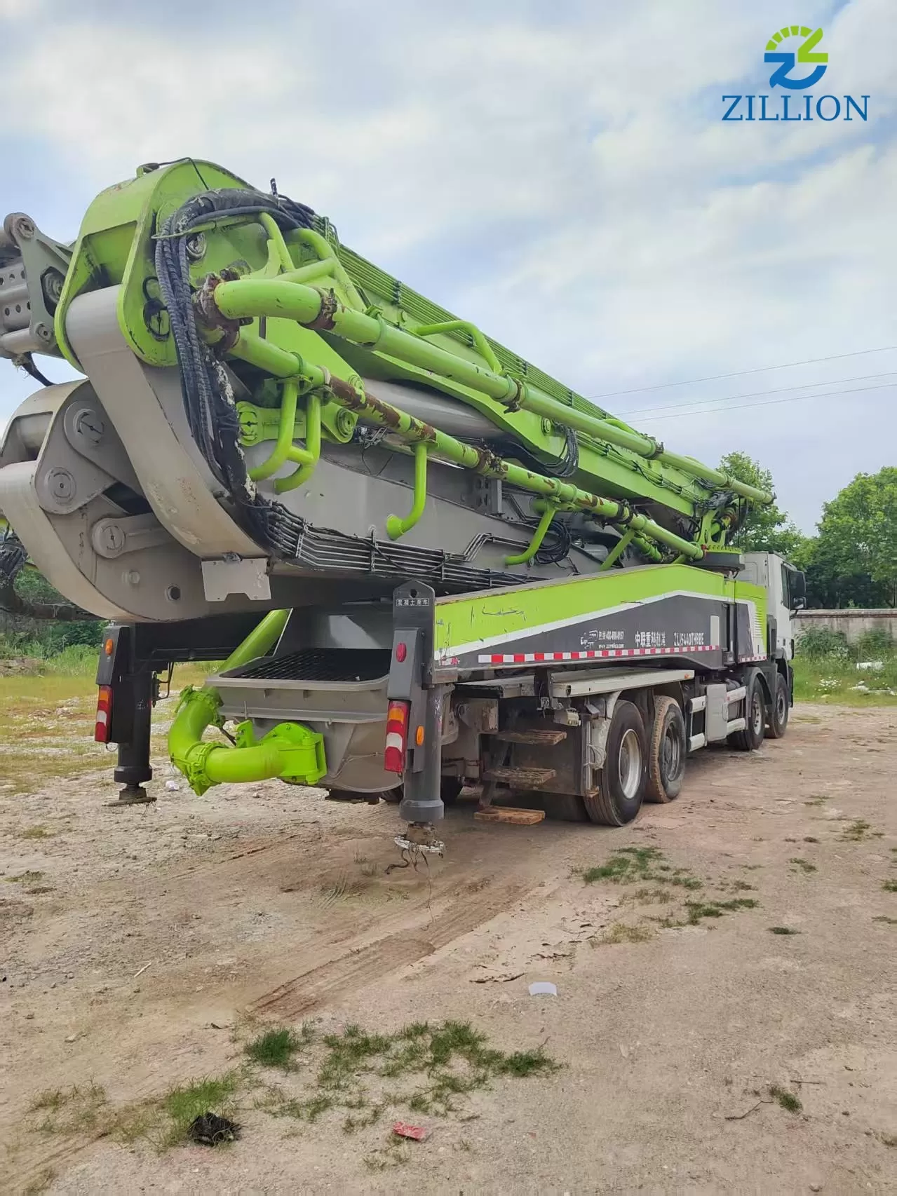 High Quality 2019 Zoomlion Boom Pump 63m Truck- mounted Concrete Pump Car on Scania Chassis