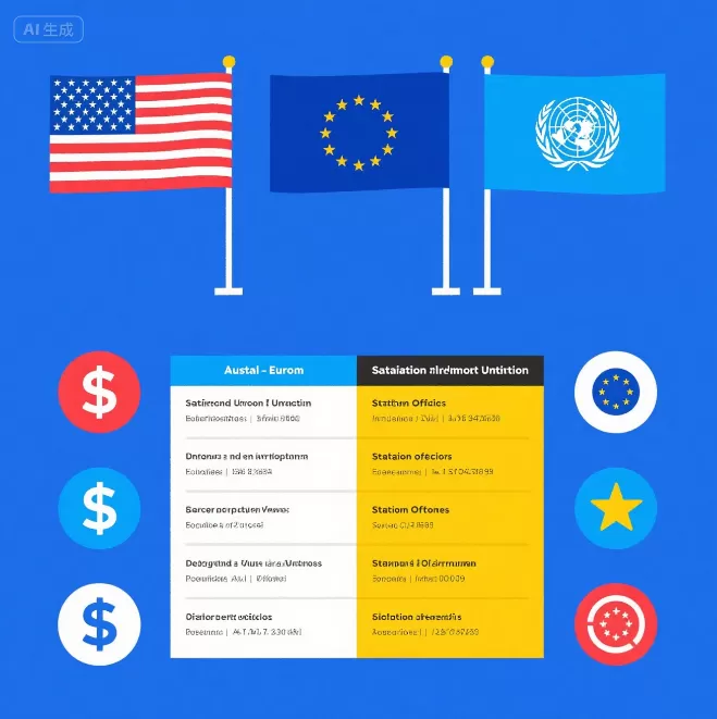 US vs EU vs UN Sanctions: What's the Difference? Visual Guide Inside