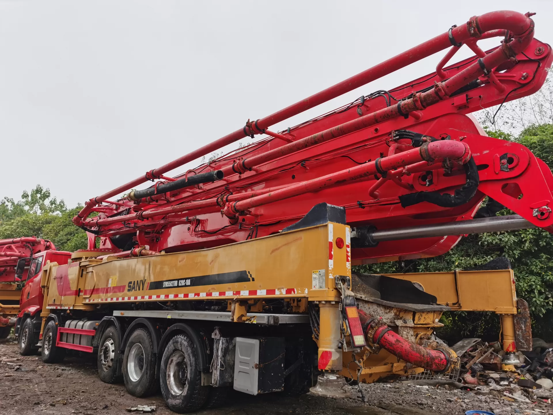 2021 Sany Boom Pump 62m Truck- mounted Concrete Pump Car on Sany Chassis