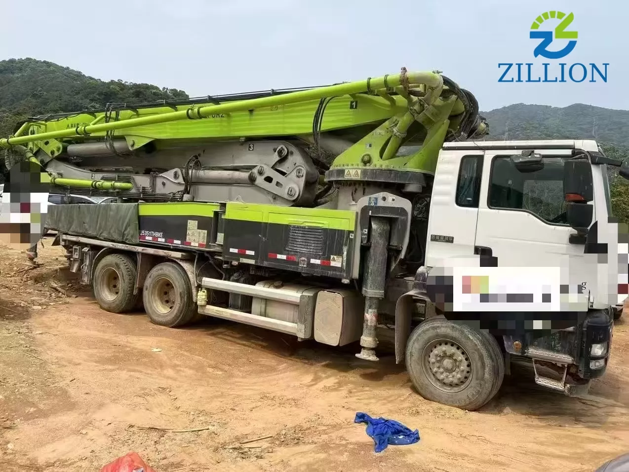 High Quality 2020 Zoomlion Boom Pump 50m Truck- mounted Concrete Pump Car on Sitrak Chassis