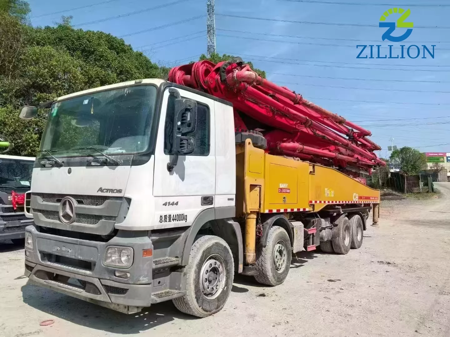High Quality 2018 SANY Boom Pump 56m Truck- mounted Concrete Pump Car on BENZ Chassis