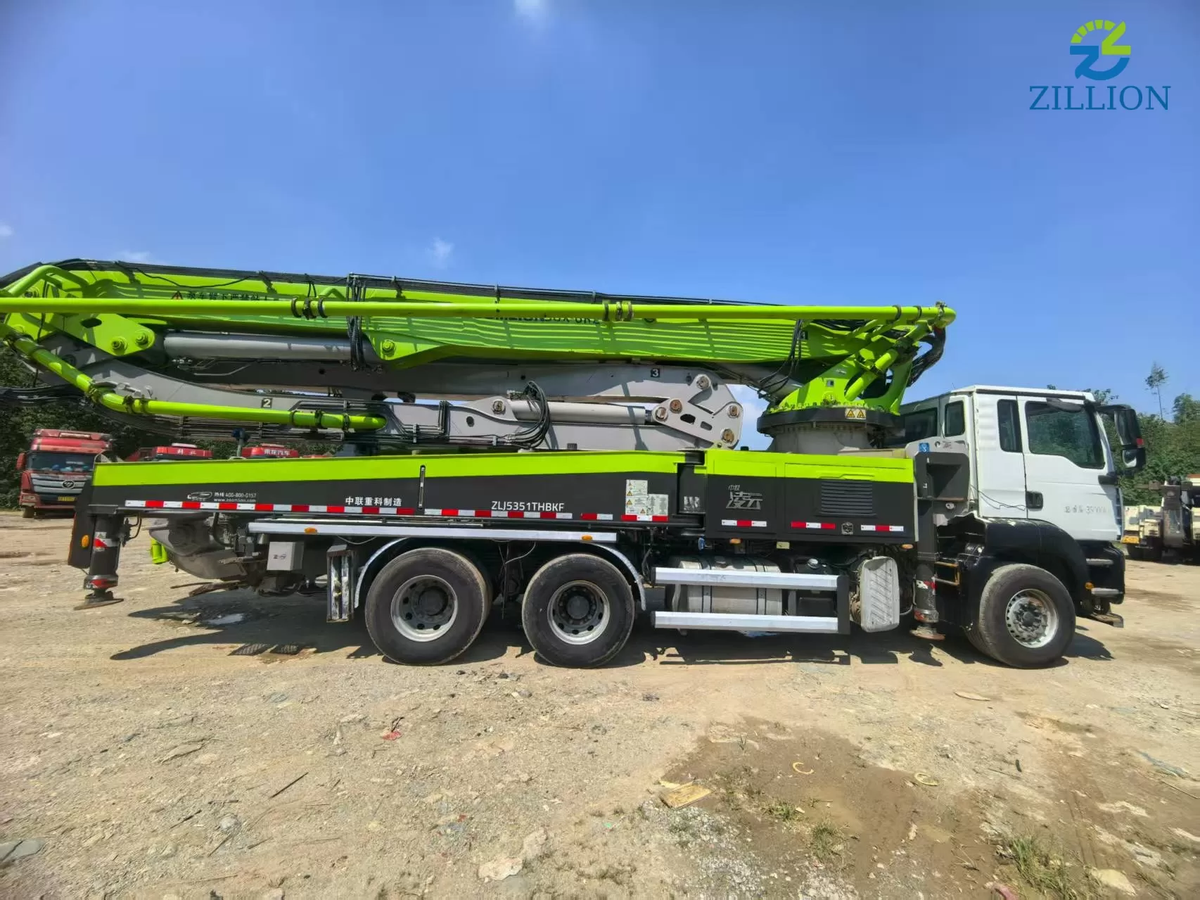 High Quality 2021 Zoomlion Boom Pump 50m Truck- mounted Concrete Pump Truck on Sitrak Chassis