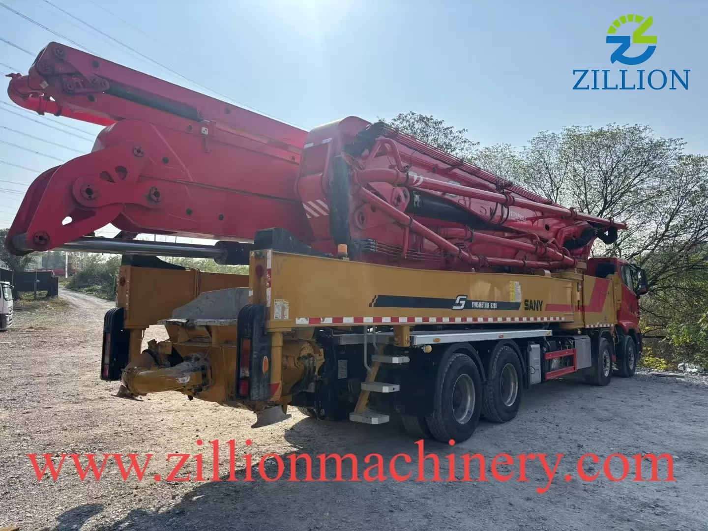 High Quality 2023 Sany Boom Pump 62m Truck- mounted Concrete Pump Car on Sany Chassis