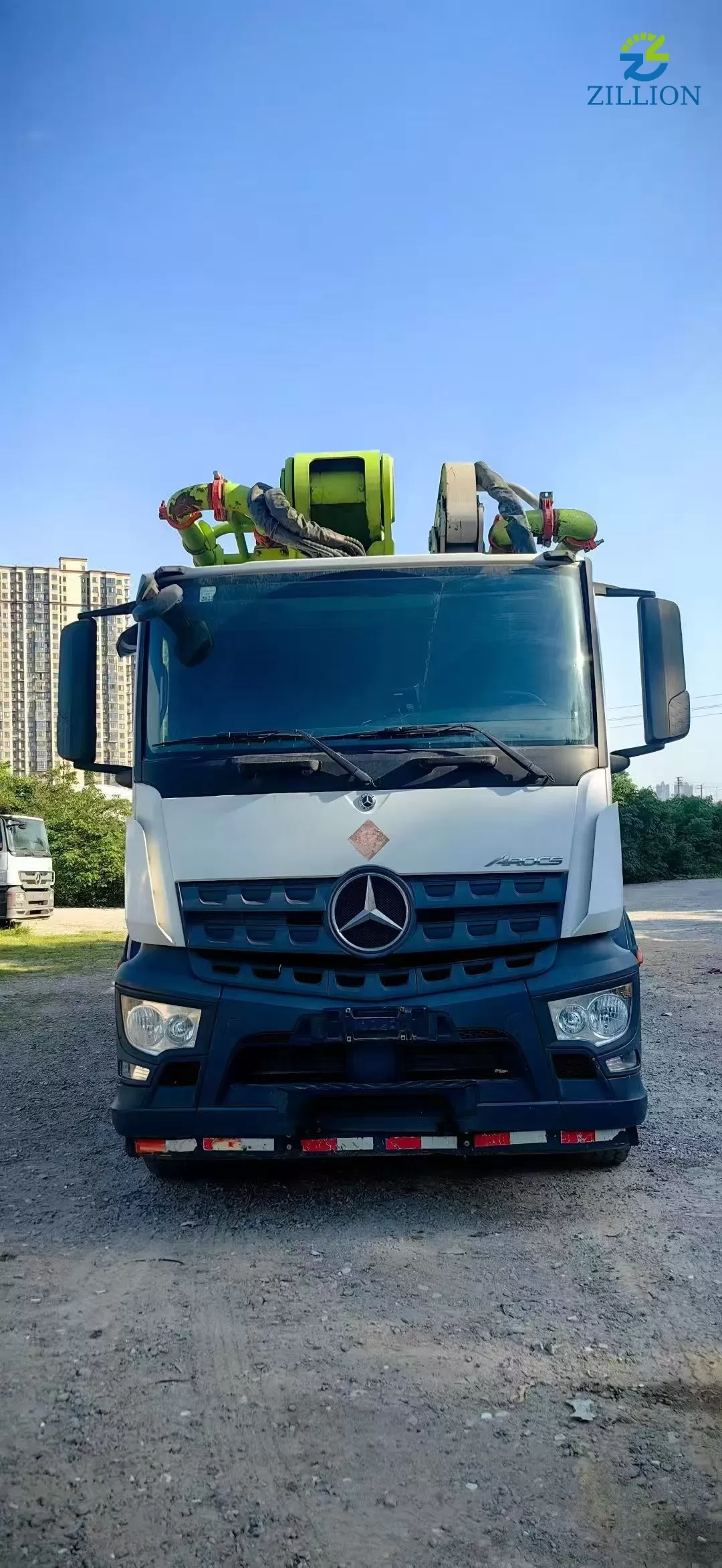 High Quality 2021 Zoomlion Boom Pump 59m Truck- mounted Concrete Pump Truck on Mercedes-Benz Chassis