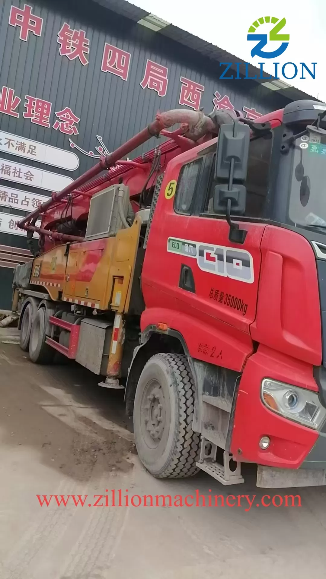 2022 SANY 49m Long Boom Truck- mounted Concrete Pump Car on SANY Chassis