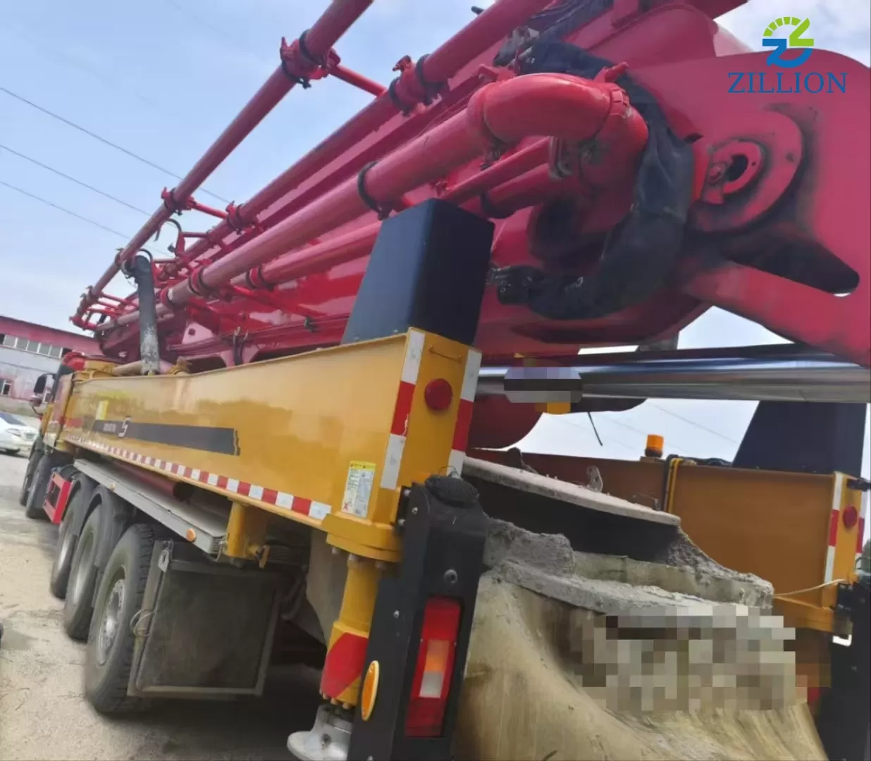 High Quality 2023 SANY Boom Pump 71m Truck- mounted Concrete Pump Car on Volvo Chassis