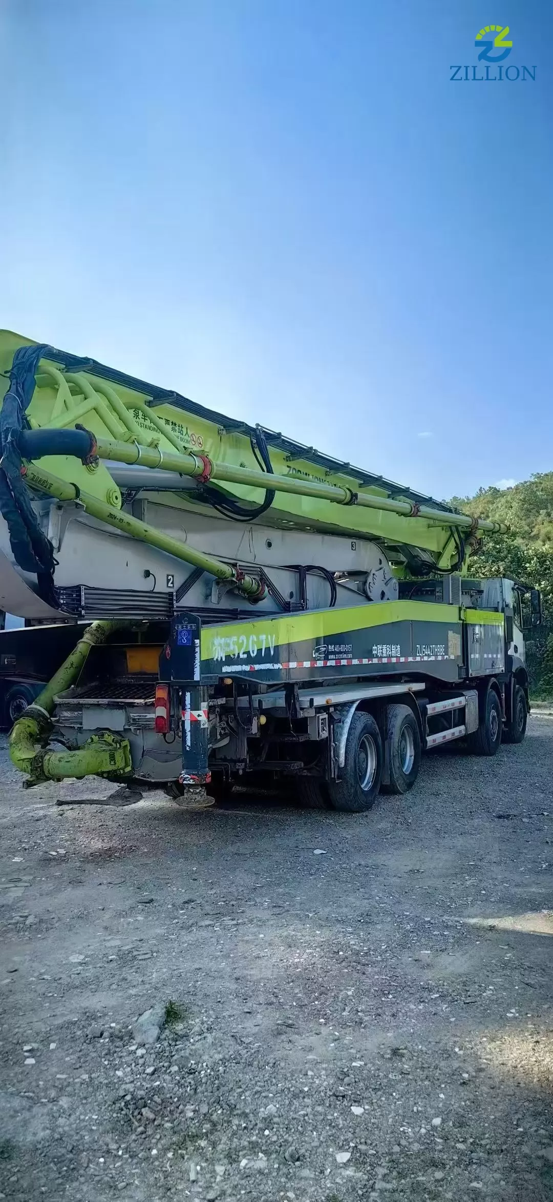 High Quality 2021 Zoomlion Boom Pump 59m Truck- mounted Concrete Pump Truck on Mercedes-Benz Chassis