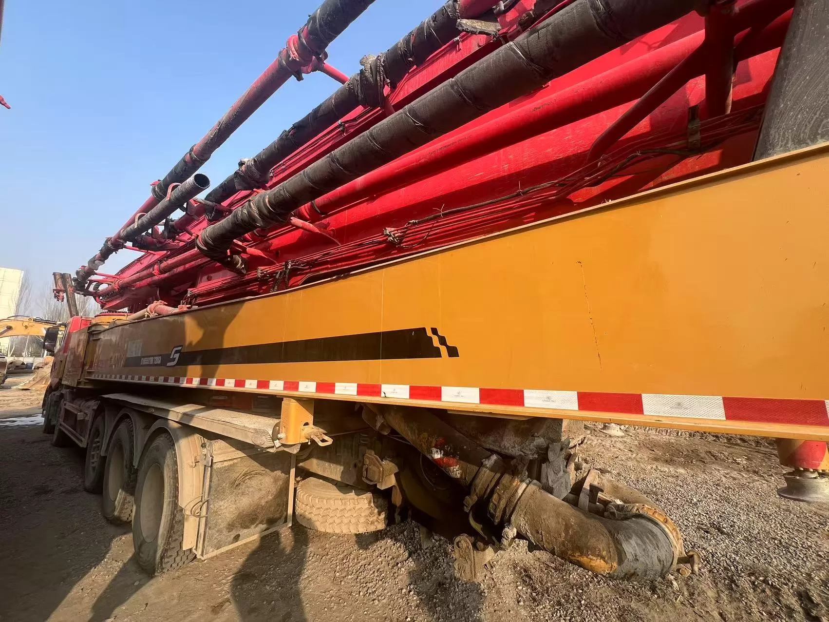 High Quality 2022 Sany Boom Pump 72m Truck- mounted Concrete Pump Car on SANY Chassis