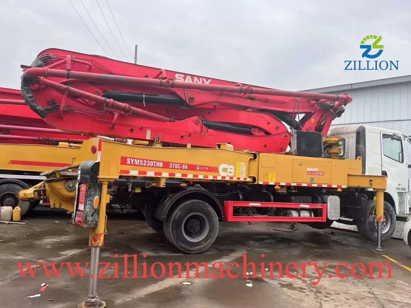 High Quality 2019 Sany Boom Pump 37m Truck- mounted Concrete Pump Car on SANY Chassis