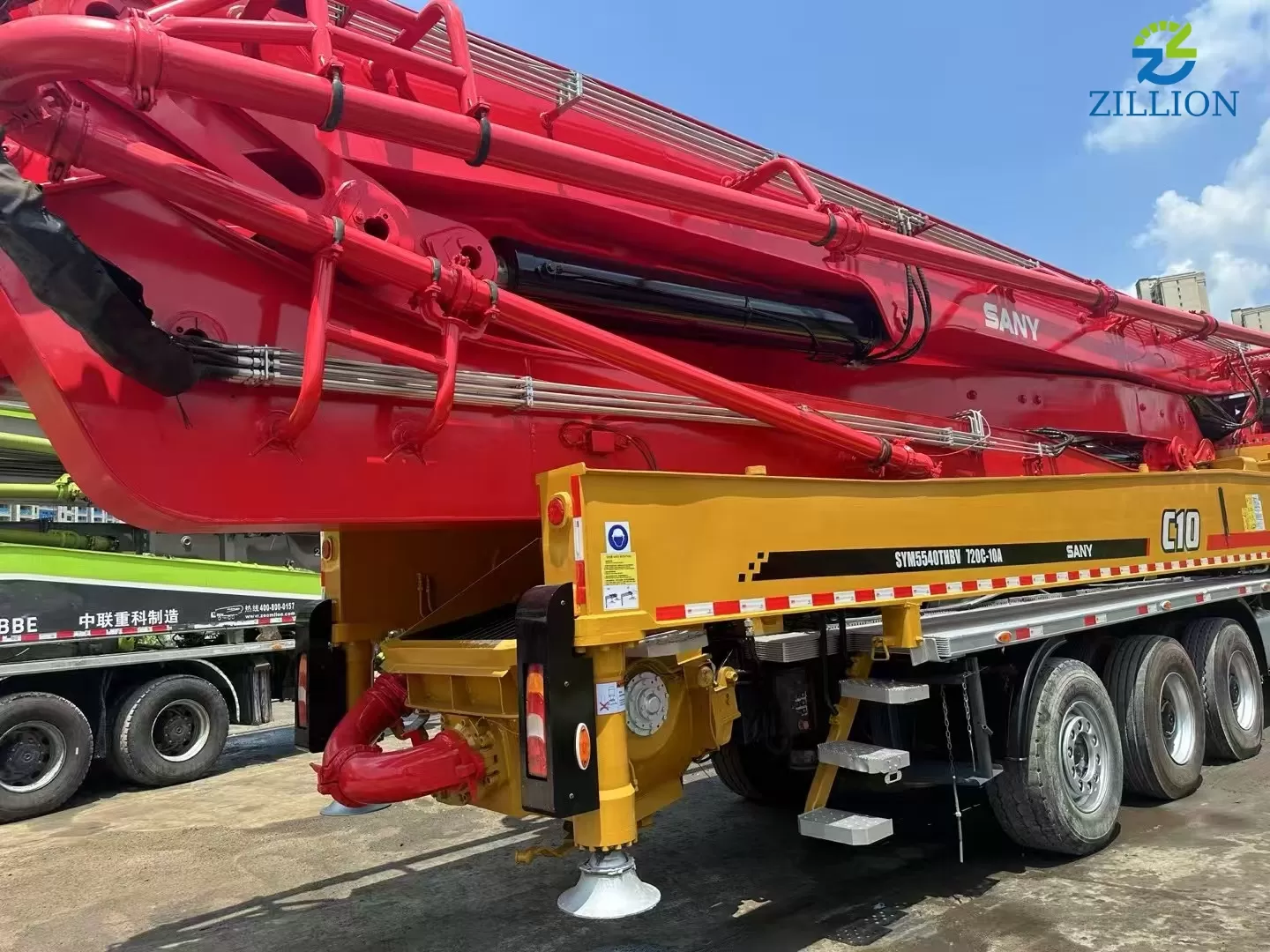 High Quality 2017 SANY Boom Pump 72m Truck- mounted Concrete Pump Truck on Mercedes-Benz Chassis