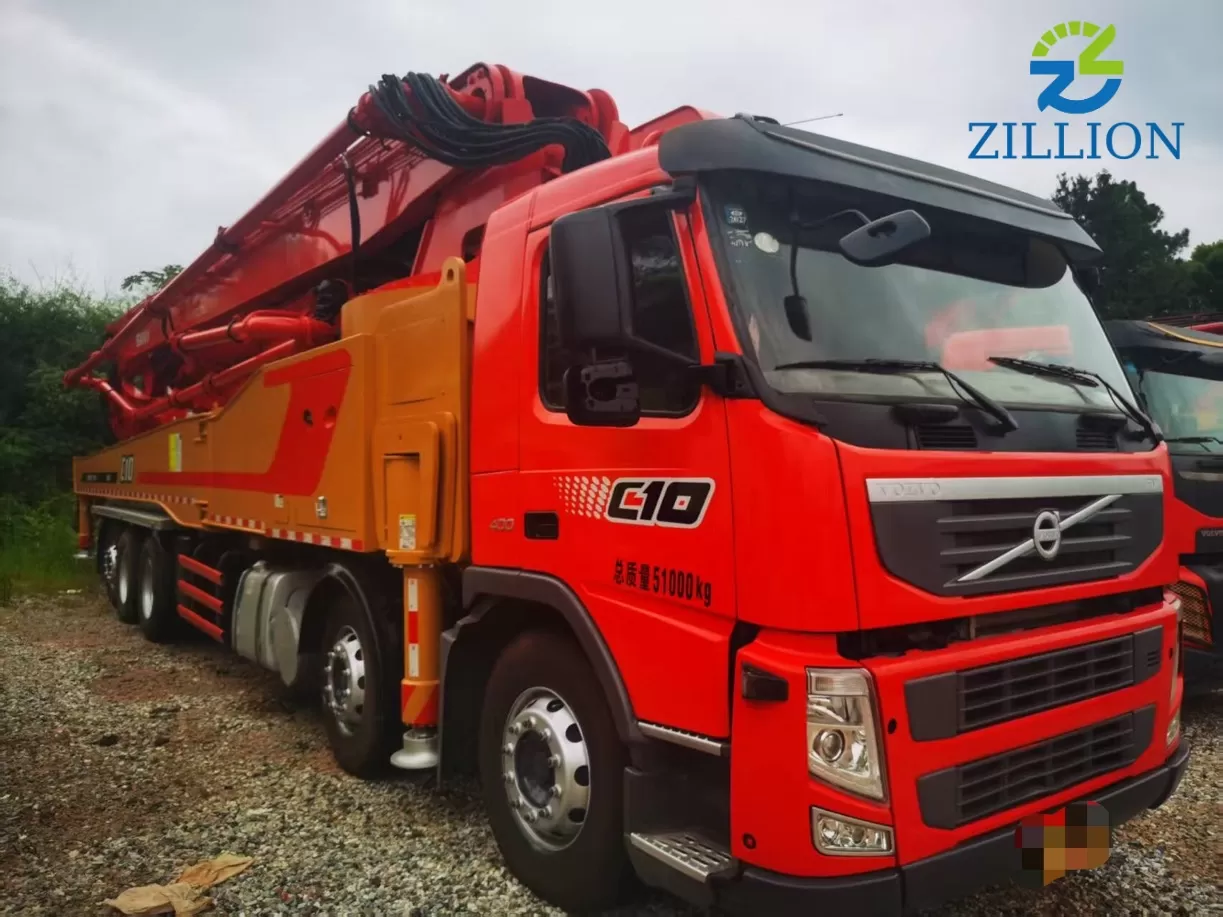 High Quality 2018 Sany Boom Pump 72m Truck- mounted Concrete Pump Car on Volvo Chassis