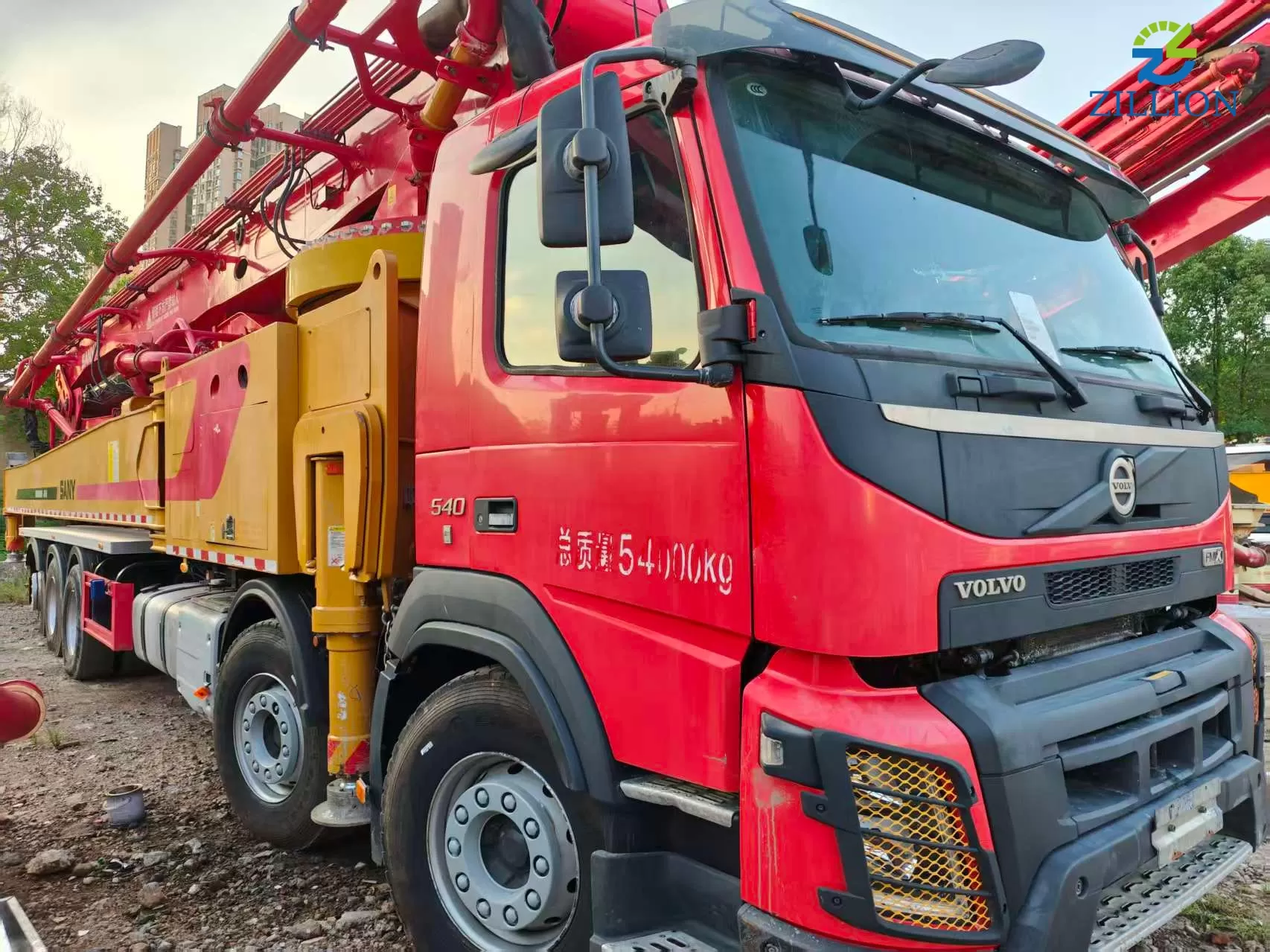 High Quality 2022 SANY Boom Pump 68m Truck- mounted Concrete Pump Truck on Volvo Chassis