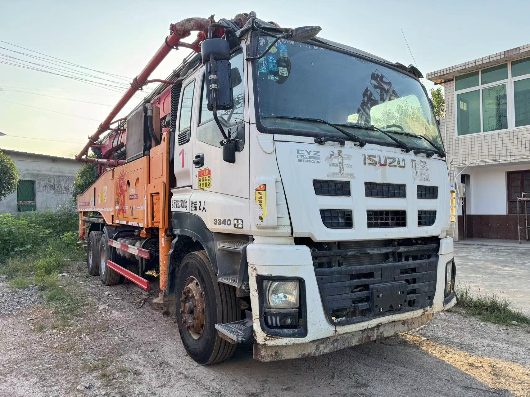 2015 SANY Boom Pump 47m Truck- mounted Concrete Pump Car on Isuzu Chassis