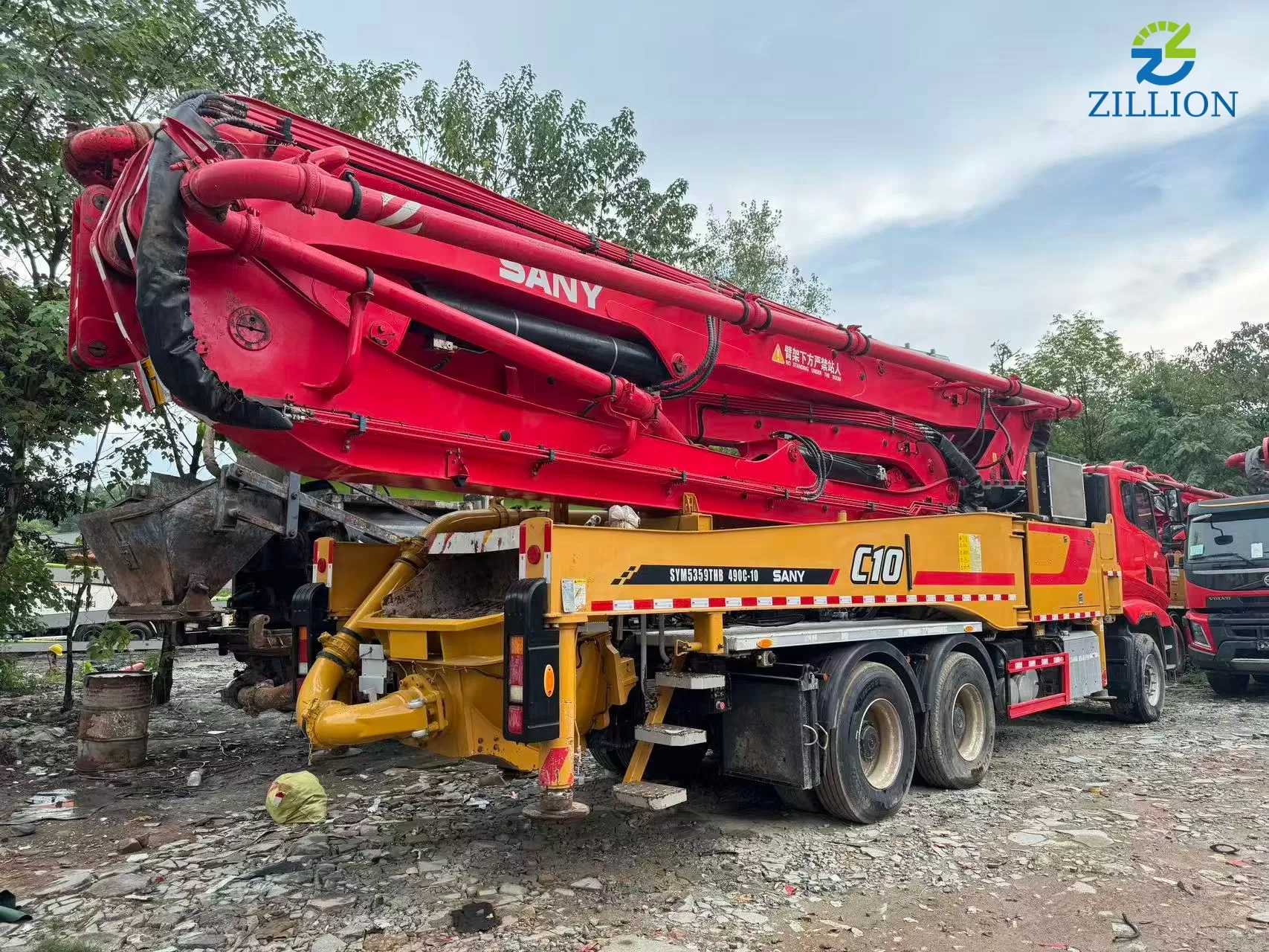 High Quality 2023 SANY Boom Pump 49m Truck- mounted Concrete Pump Truck on SANY Chassis