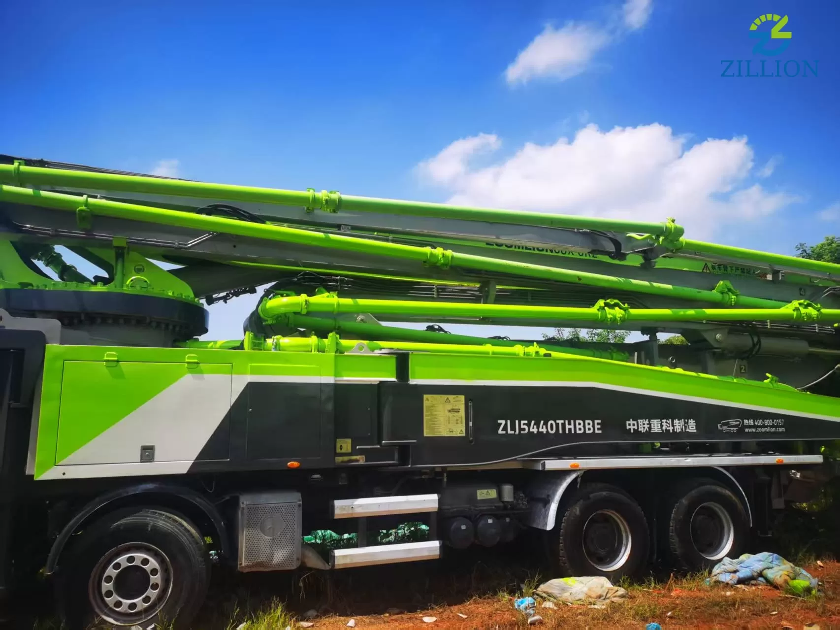 High Quality 2020 Zoomlion Boom Pump 56m Truck- mounted Concrete Pump Car on Mercedes-Benz Chassis