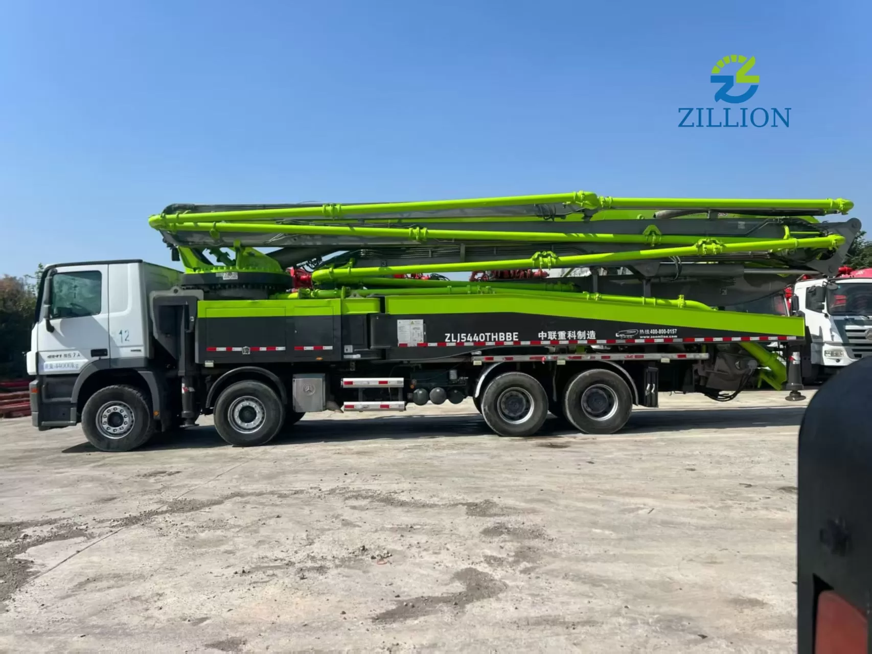 2018 Zoomlion 56m Concrete Pump Truck | Mercedes-Benz Chassis