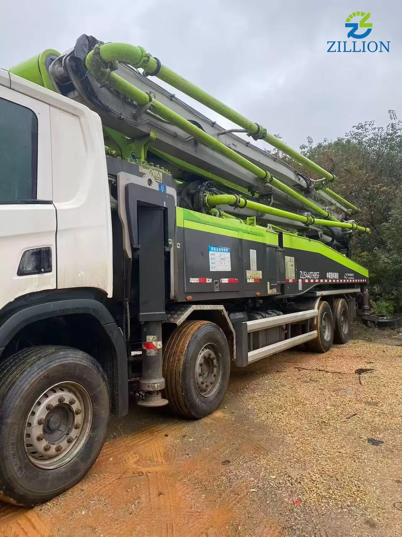 2021 Zoomlion 56m Truck-Mounted Concrete Boom Pump on Scania Chassis