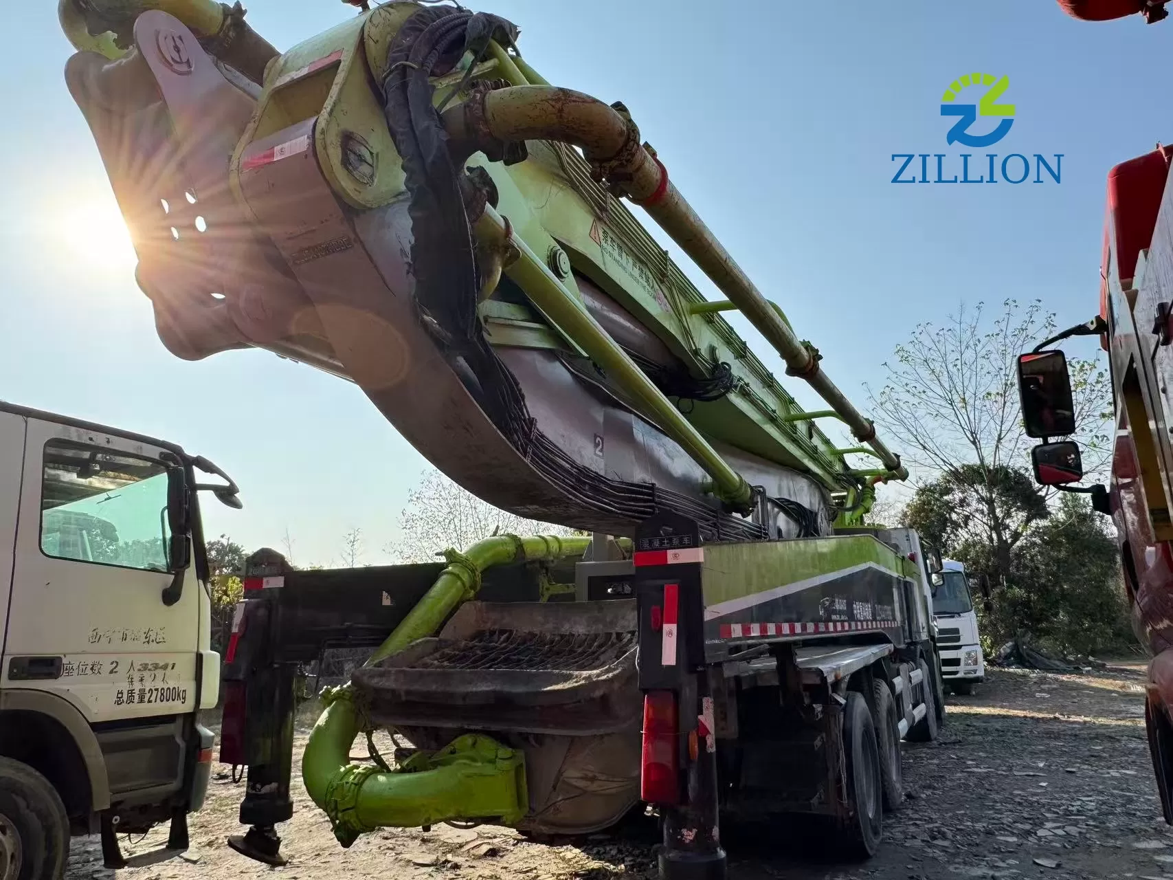 2019 Zoomlion 56m Truck-Mounted Concrete Pump Truck with Mercedes-Benz Chassis