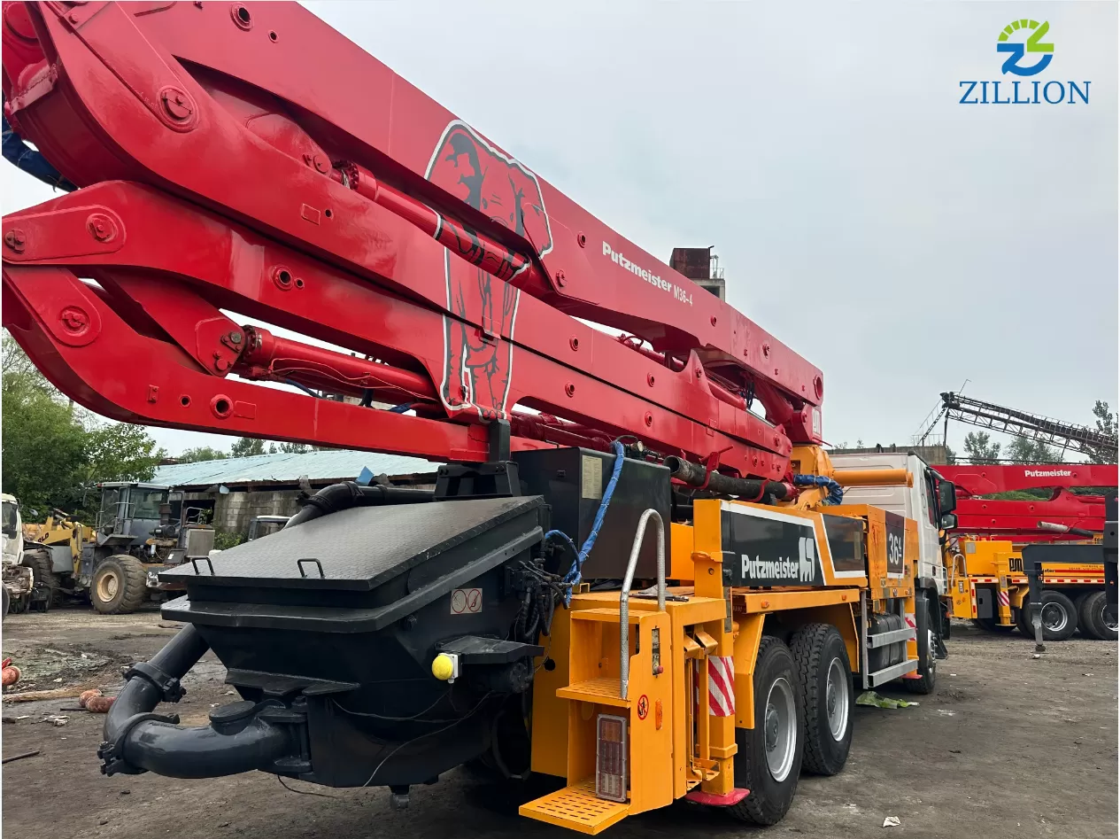 Putzmeister 36 m Truck-Mounted Concrete Pump (2012 Model) on Mercedes-Benz Chassis