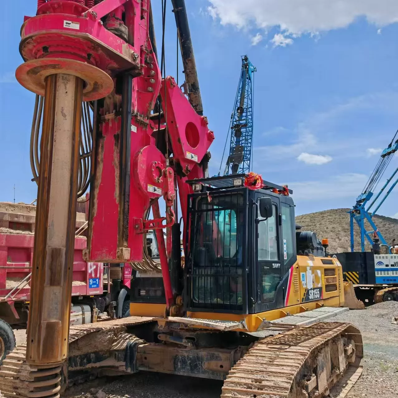 2019 SANY Hydraulic Rotary Drilling machine SR155 backhoe Piling rig for Foundation Drill