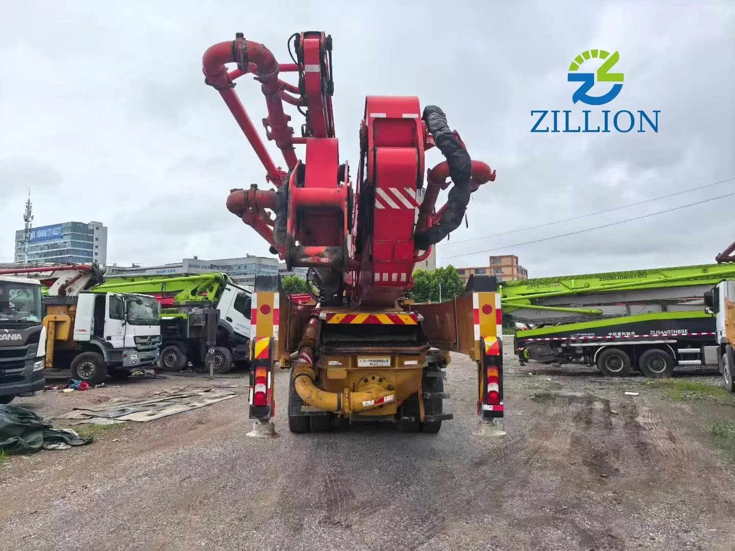 2022 Used SANY 62M Concrete Pump Truck | Mercedes-Benz Chassis | Reliable High-Reach Solution