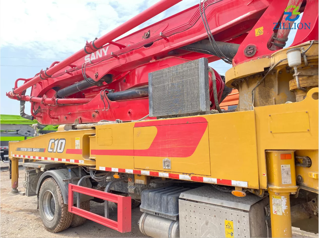 High Quality 2021 SANY Boom Pump 37m Truck- mounted Concrete Pump Car on SANY Chassis