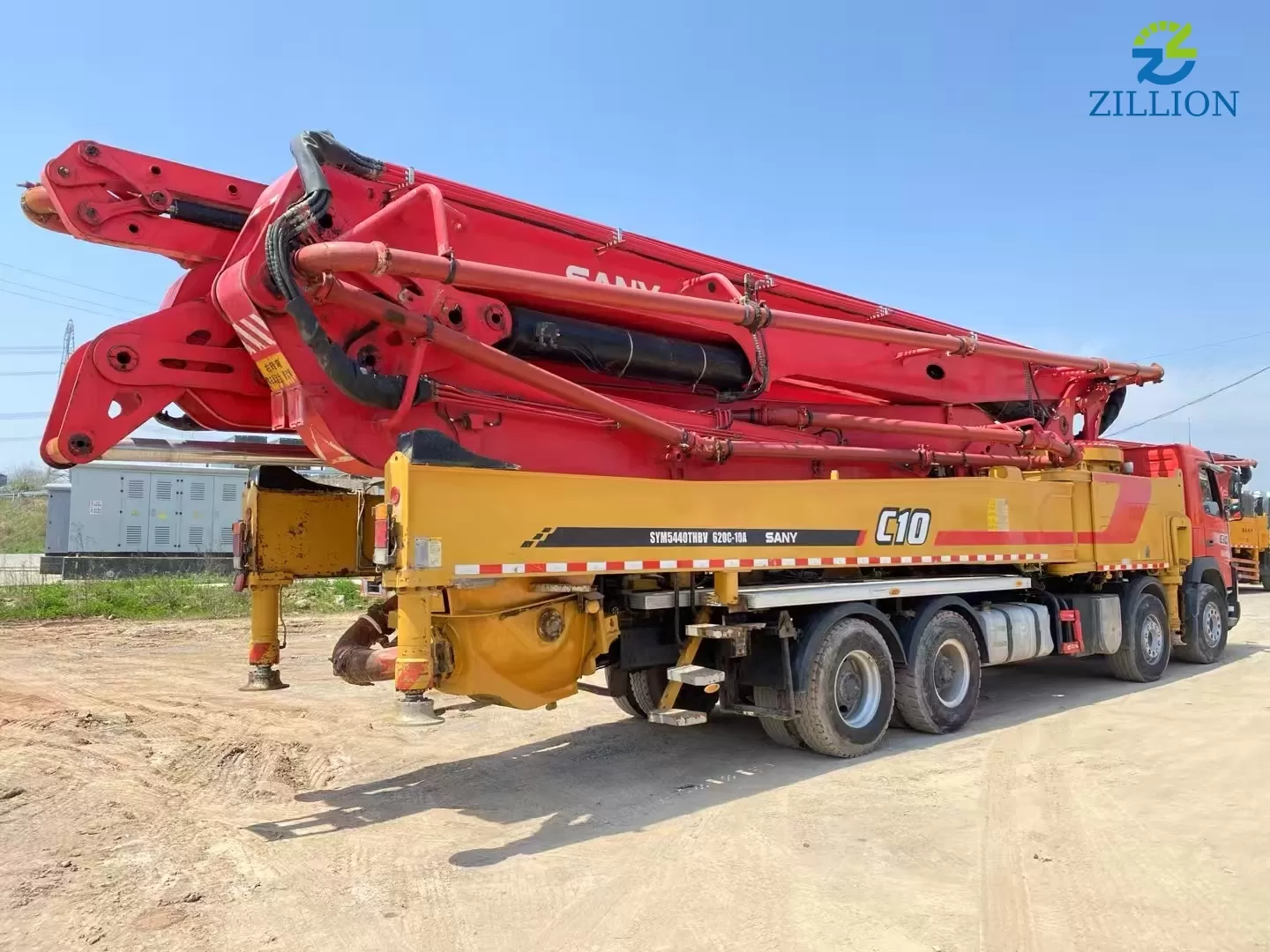 High Quality 2020 SANY Boom Pump 62m Truck- mounted Concrete Pump Car on Volvo Chassis