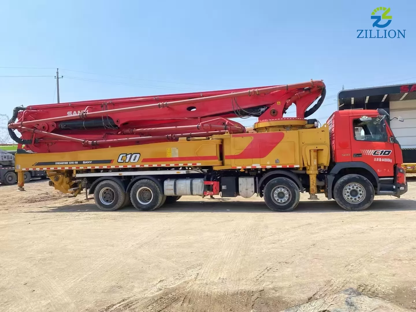 High Quality 2020 SANY Boom Pump 62m Truck- mounted Concrete Pump Car on Volvo Chassis