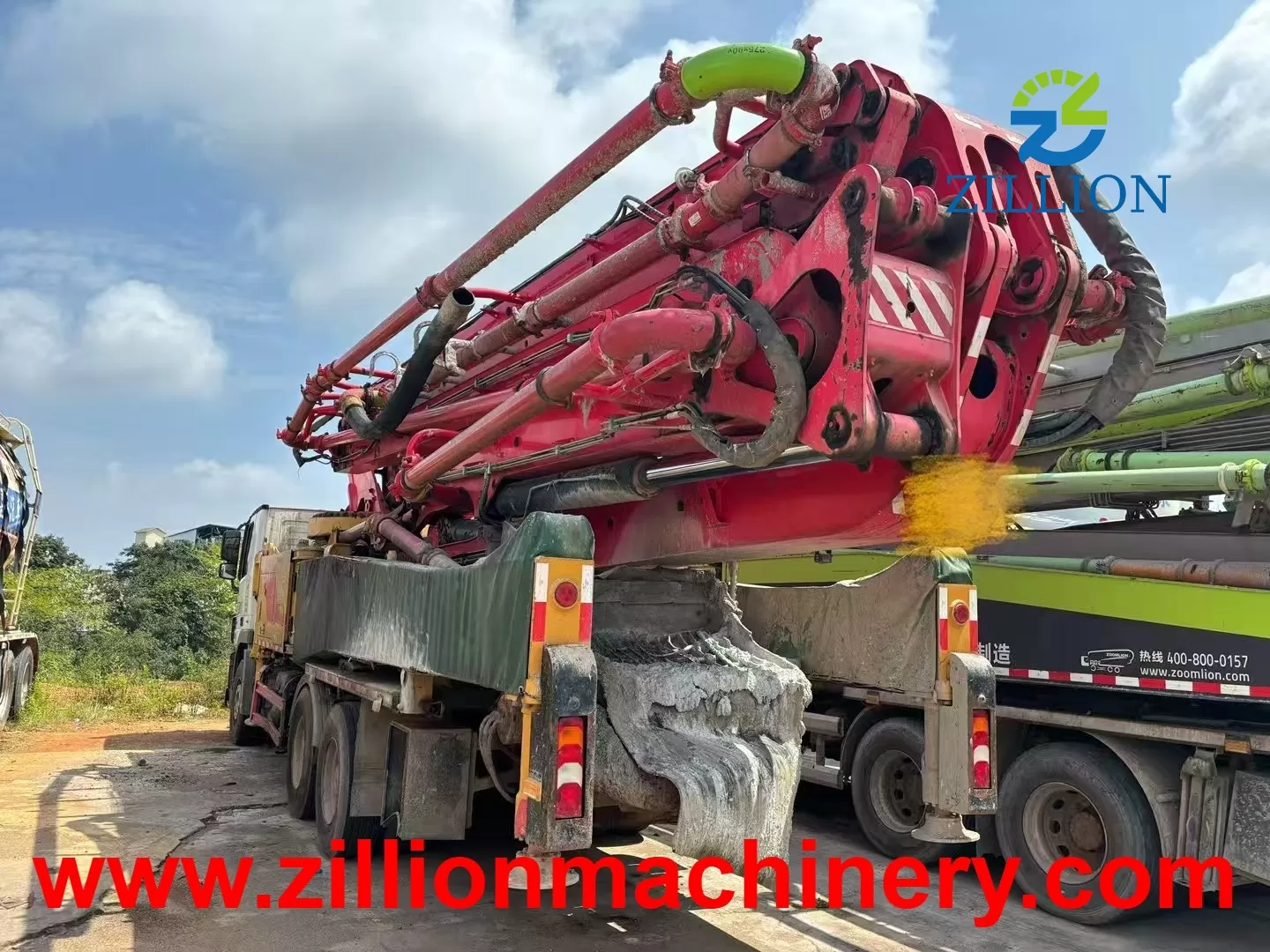 High Quality 2019 Sany Boom Pump 52m Truck- mounted Concrete Pump Car on BENZ Chassis