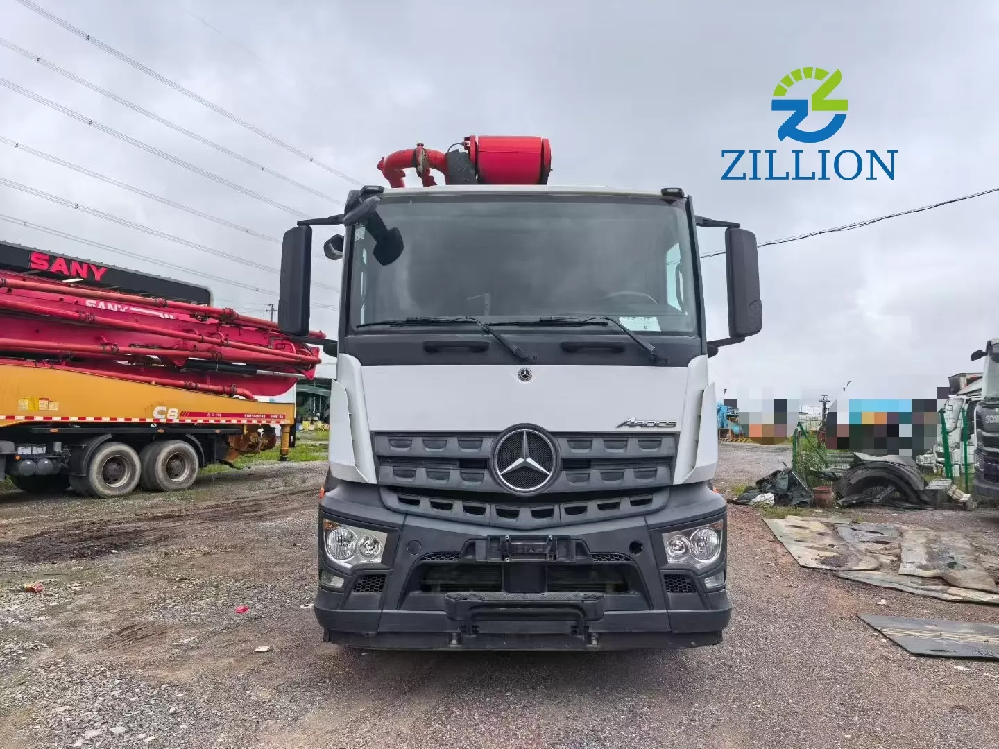 2022 Used SANY 62M Concrete Pump Truck | Mercedes-Benz Chassis | Reliable High-Reach Solution