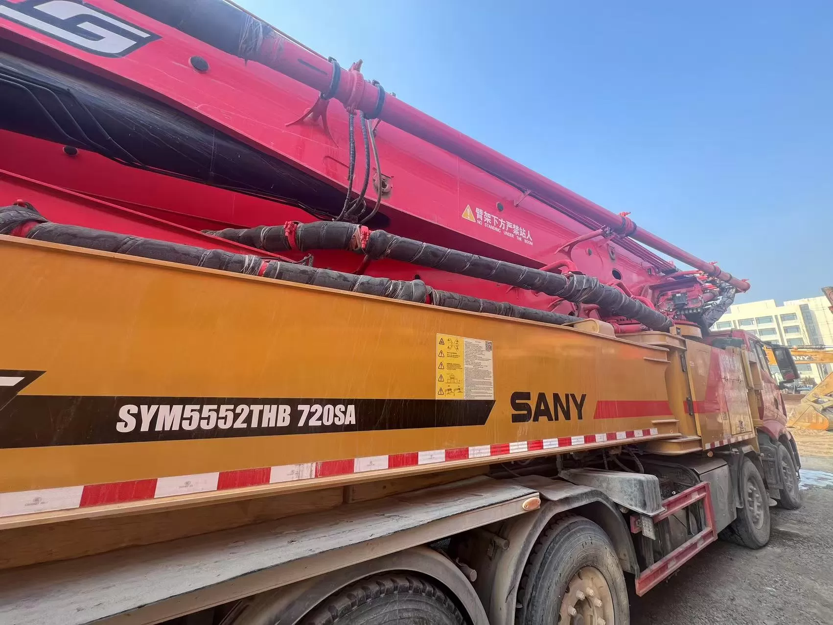 High Quality 2022 Sany Boom Pump 72m Truck- mounted Concrete Pump Car on SANY Chassis