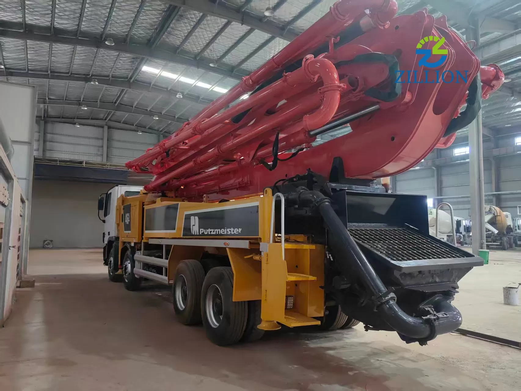 Used 2012 Putzmeister 46M Concrete Pump Truck &ndash; Mercedes-Benz Engineered Chassis