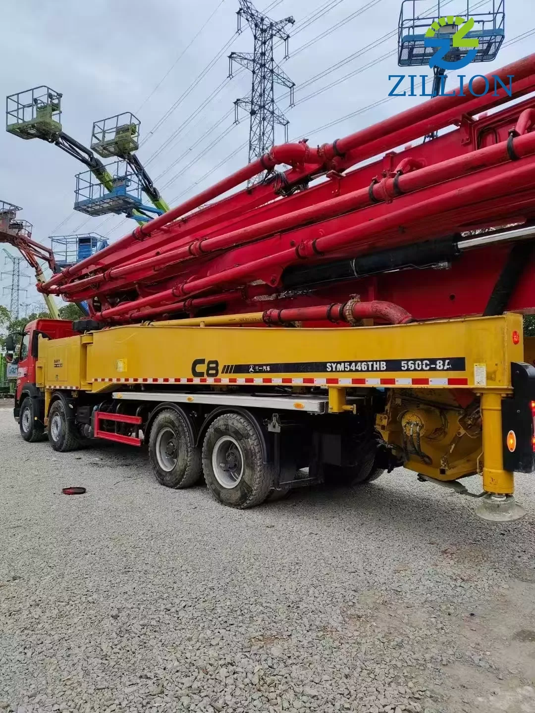High Quality 2020 SANY Boom Pump 56m Truck- mounted Concrete Pump Car on VOLVO Chassis