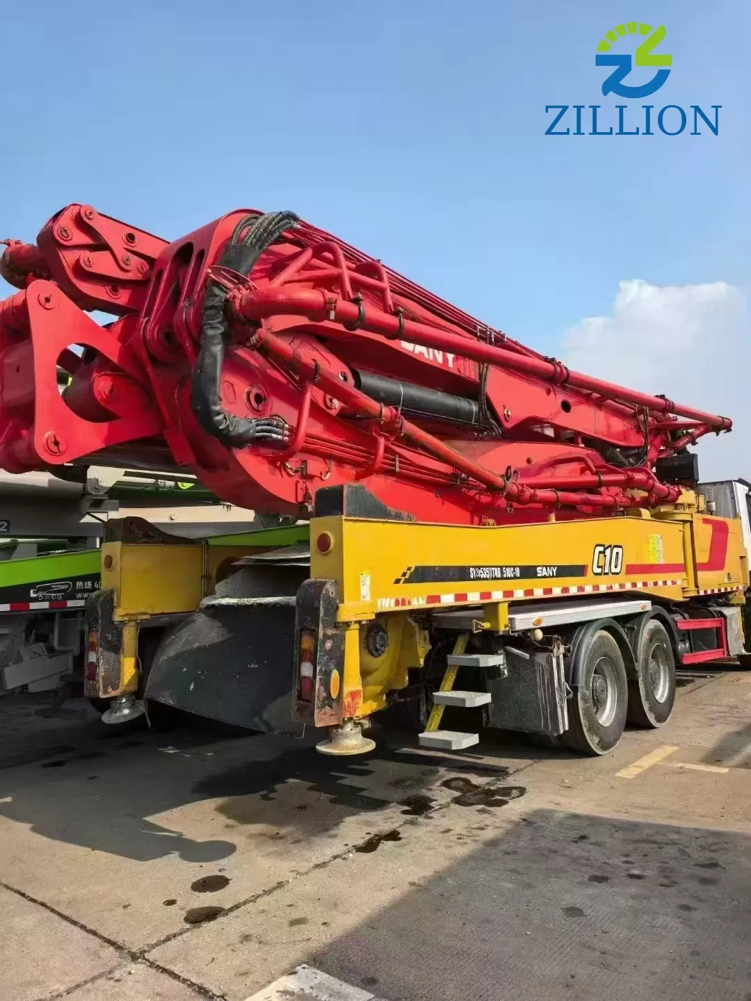 High Quality 2021 SANY Boom Pump 51m Truck- mounted Concrete Pump Car on Benz Chassis