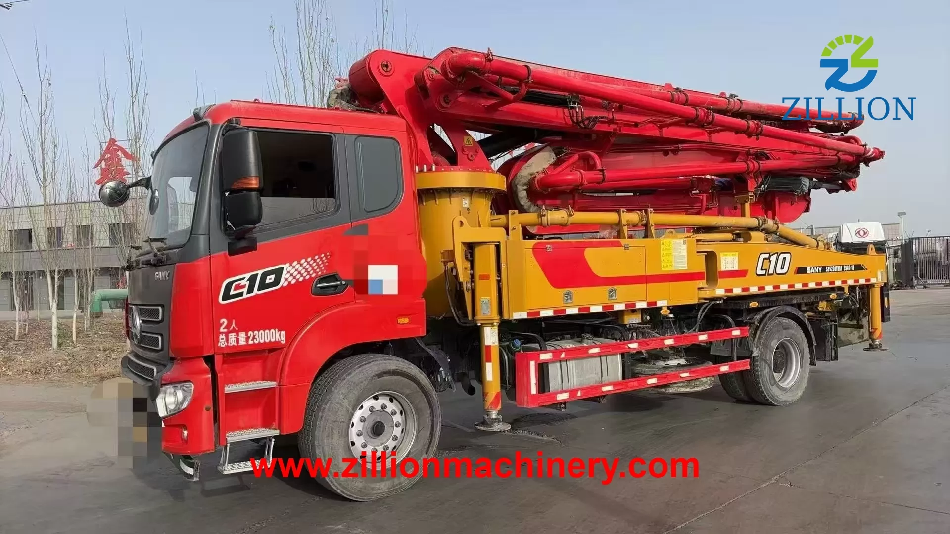 2023 SANY 39m Long Boom Truck- mounted Concrete Pump Car on SANY Chassis