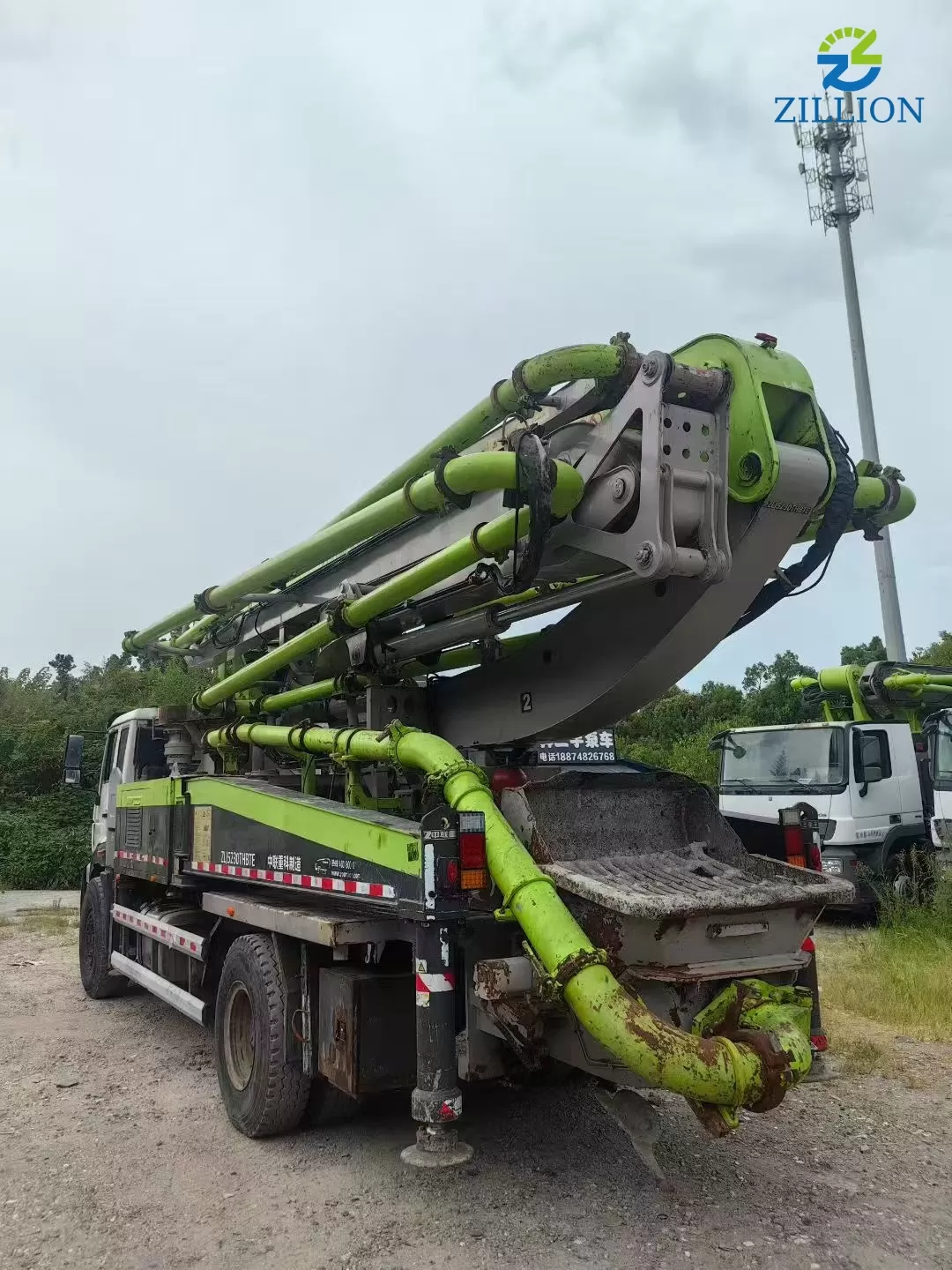 High Quality 2021 Zoomlion Boom Pump 38m Truck- mounted Concrete Pump Truck on Steyr Chassis