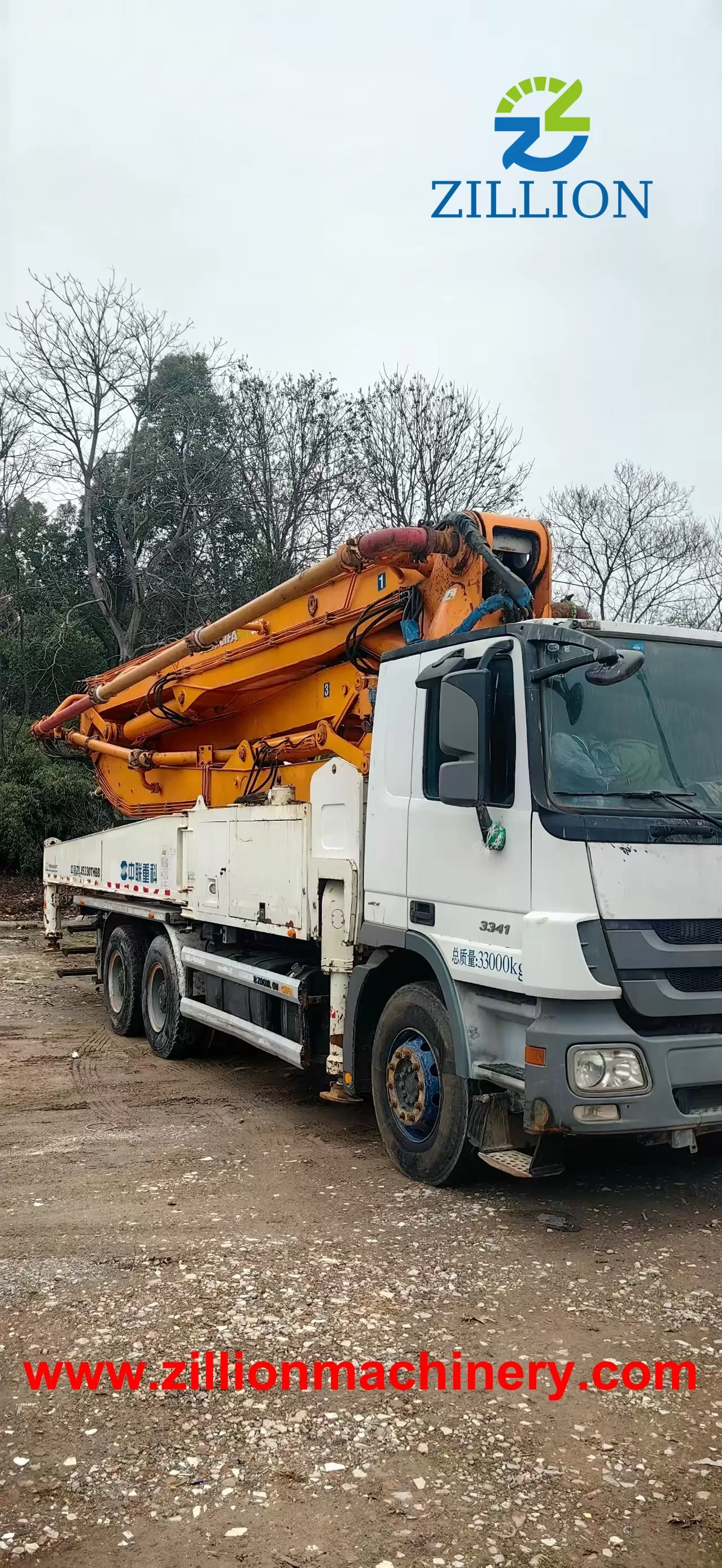 2014 Zoomlion Boom Pump 47m Truck- mounted Concrete Pump Car on Benz Chassis