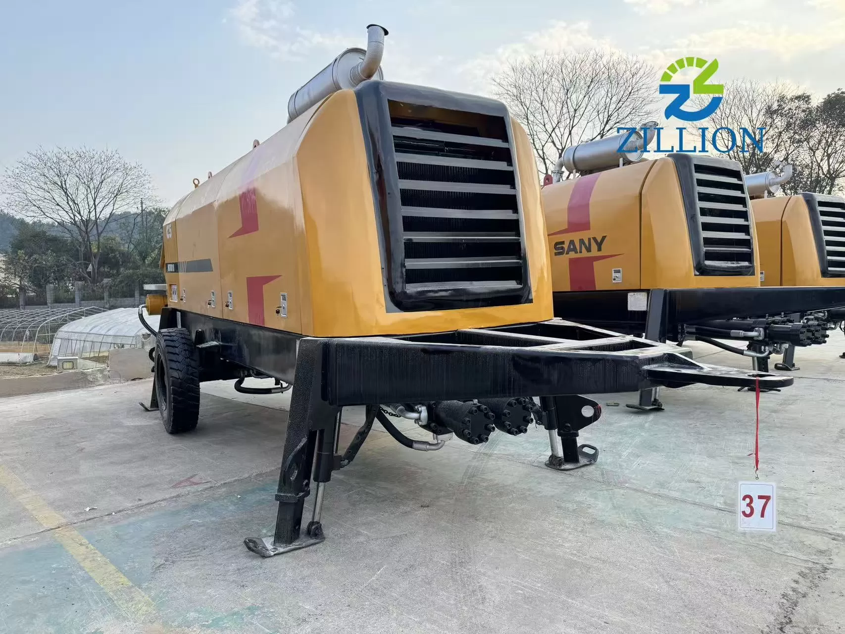 2022 8018 Trailer Concrete Pump Used Stationary Pump for Construction