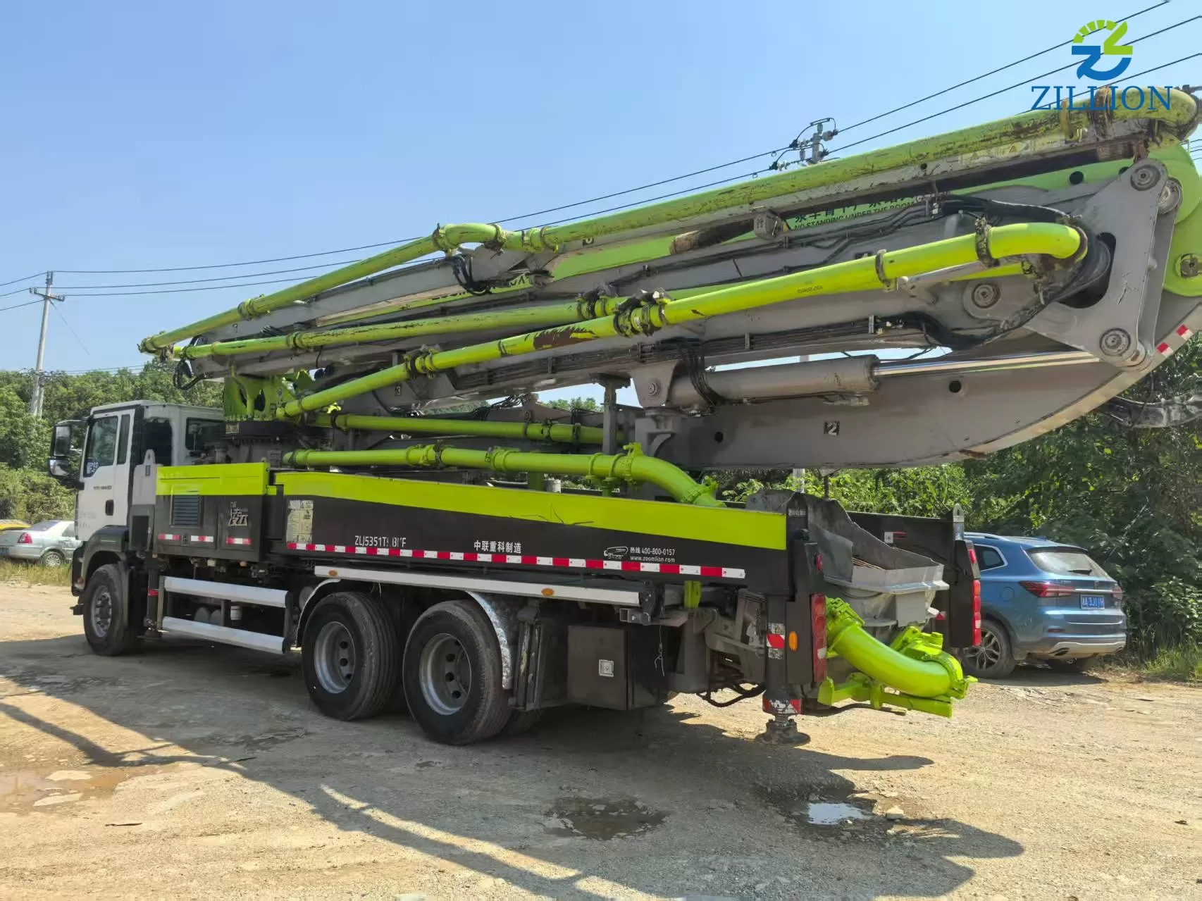 High Quality 2021 Zoomlion Boom Pump 50m Truck- mounted Concrete Pump Truck on Sitrak Chassis