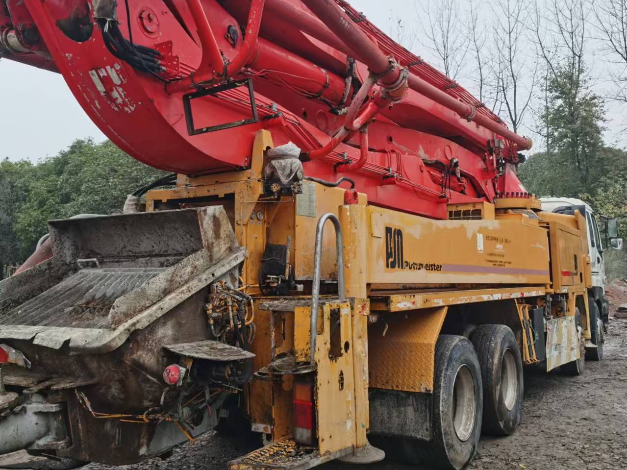 2012 Putzmeister Boom Pump 46m Truck- mounted Concrete Pump Car on ISUZU Chassis