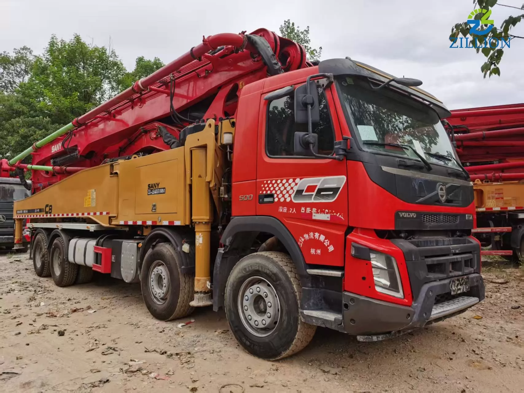 High Quality 2020 Sany Boom Pump 56m Truck- mounted Concrete Pump Truck on Volvo Chassis
