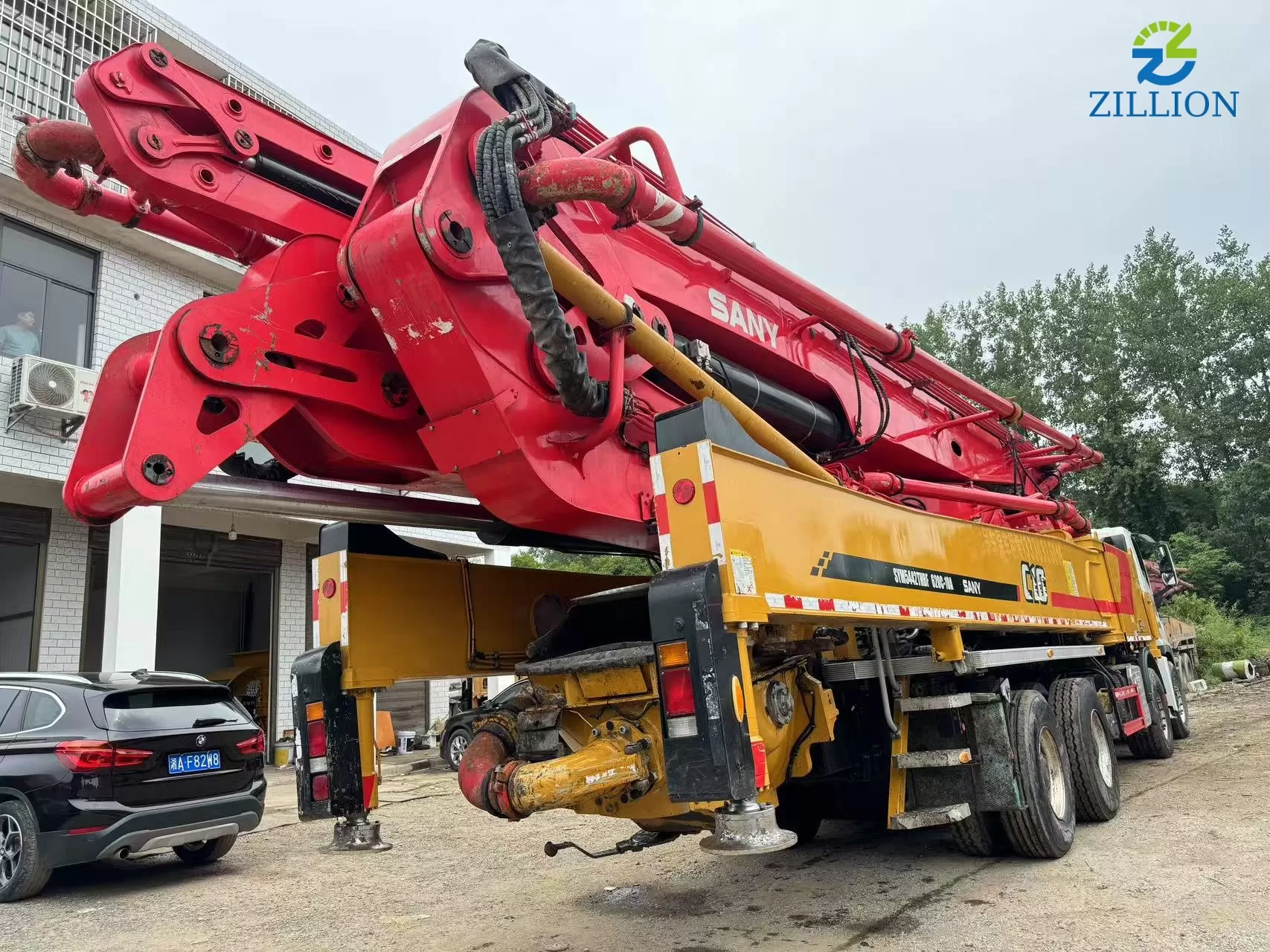 High Quality 2020 SANY Boom Pump 62m Truck- mounted Concrete Pump Car on ISUZU Chassis