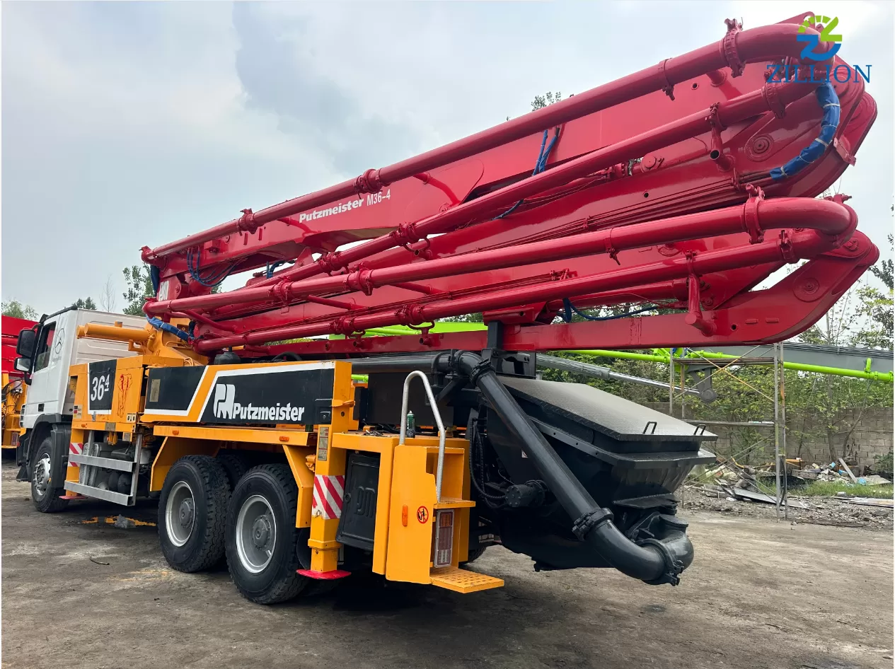 Putzmeister 36 m Truck-Mounted Concrete Pump (2012 Model) on Mercedes-Benz Chassis