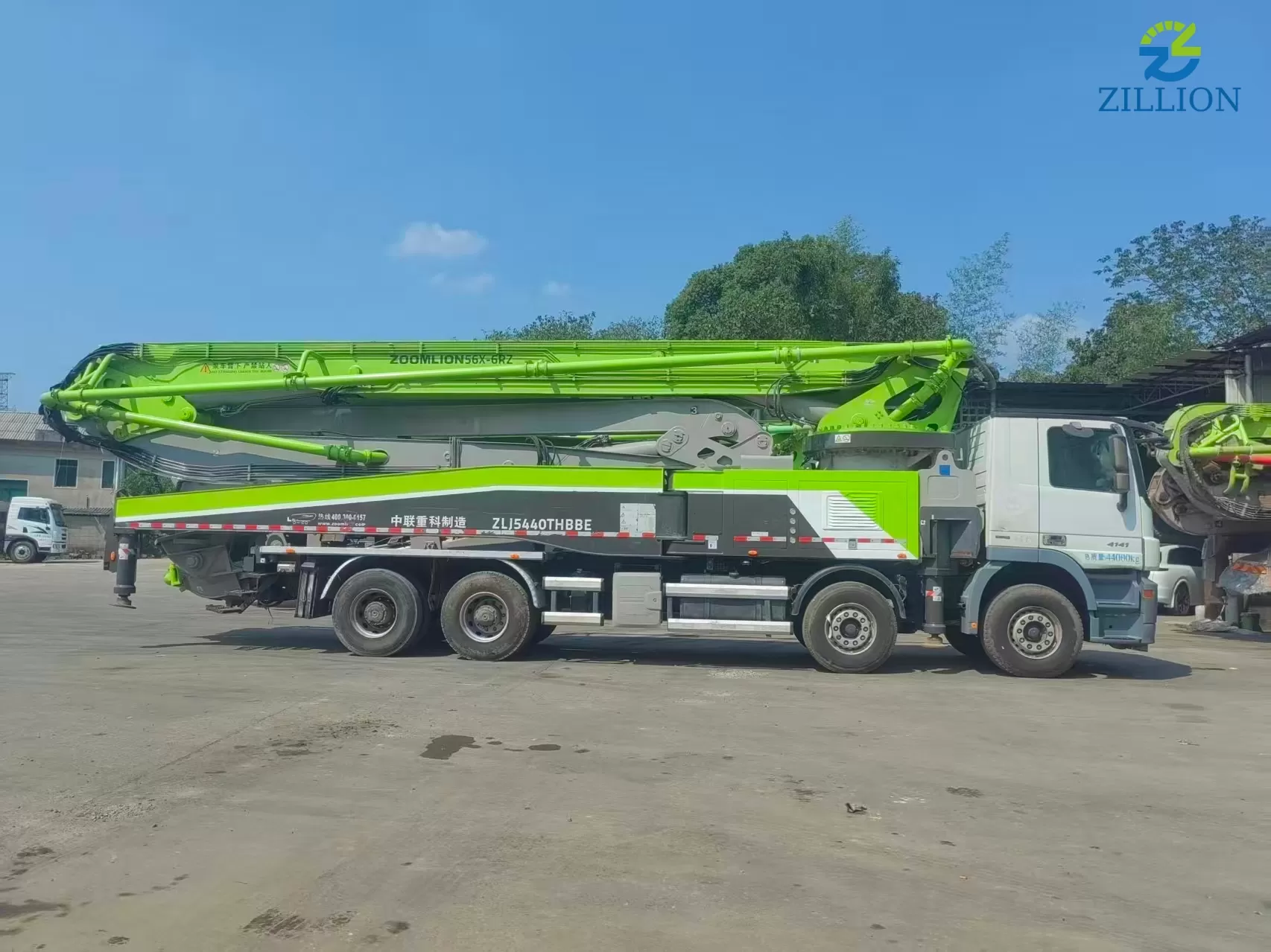 High Quality 2019 Zoomlion Boom Pump 56m Truck- mounted Concrete Pump Truck on Mercedes-Benz Chassis
